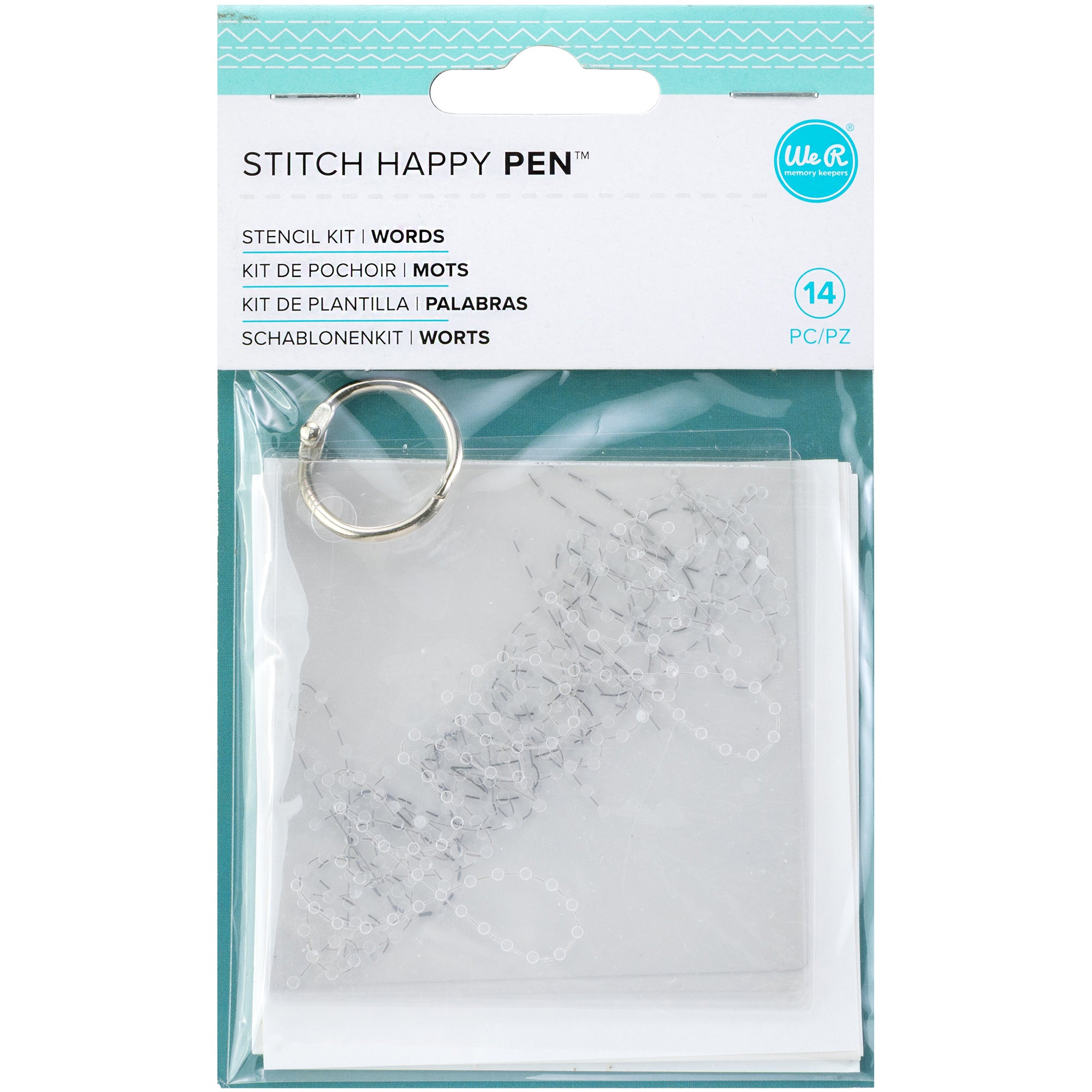 We R Stitch Happy Words Stencil Kit