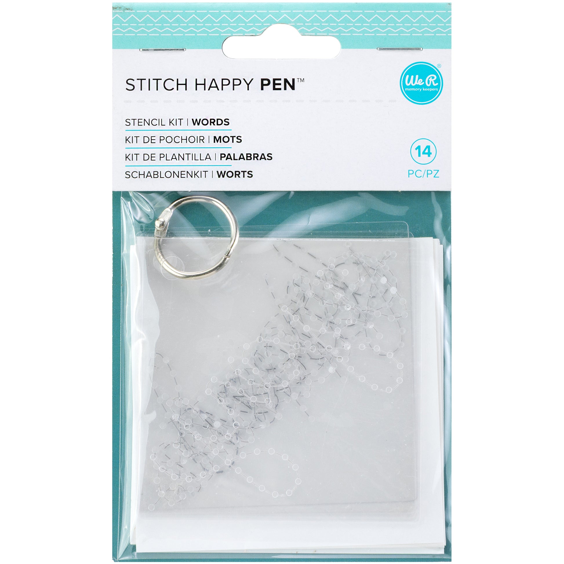 We R Stitch Happy Words Stencil Kit