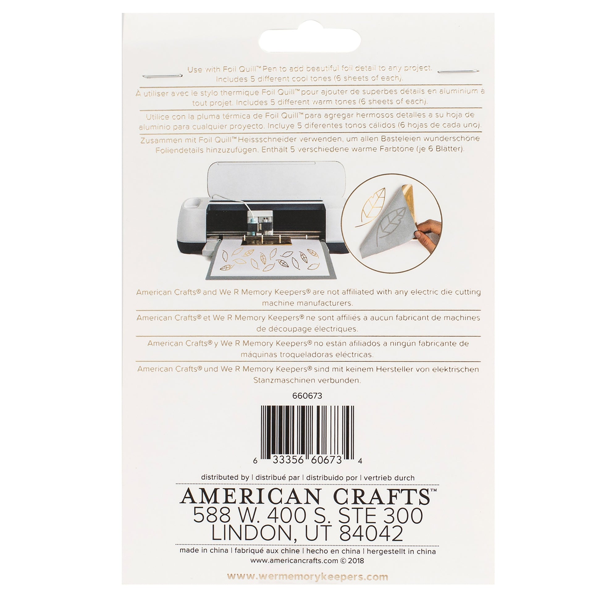 We R Makers 4x6" Foil Quill Foil Sheet Set