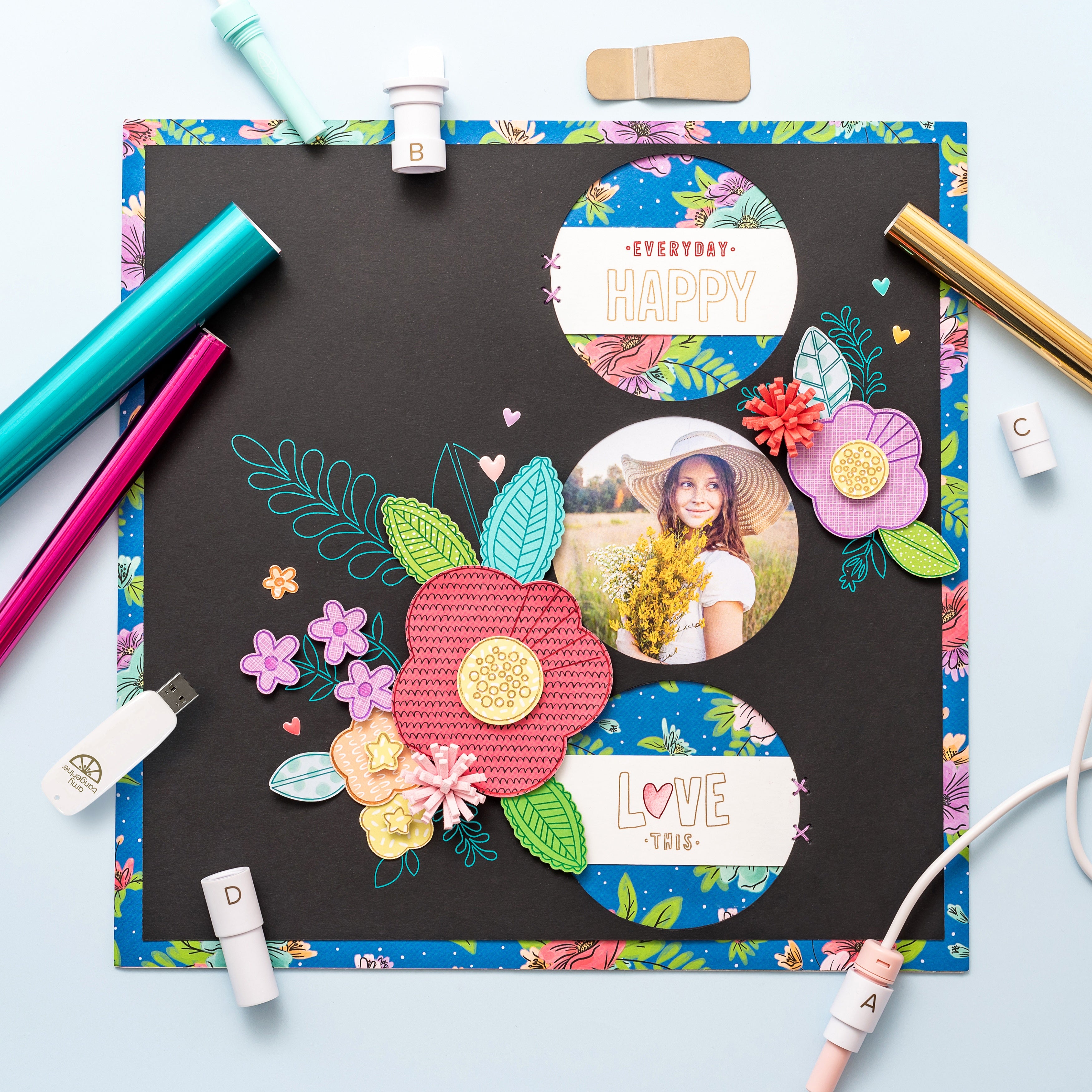 We R Makers Foil Quill USB Artwork Drive - Amy Tangerine