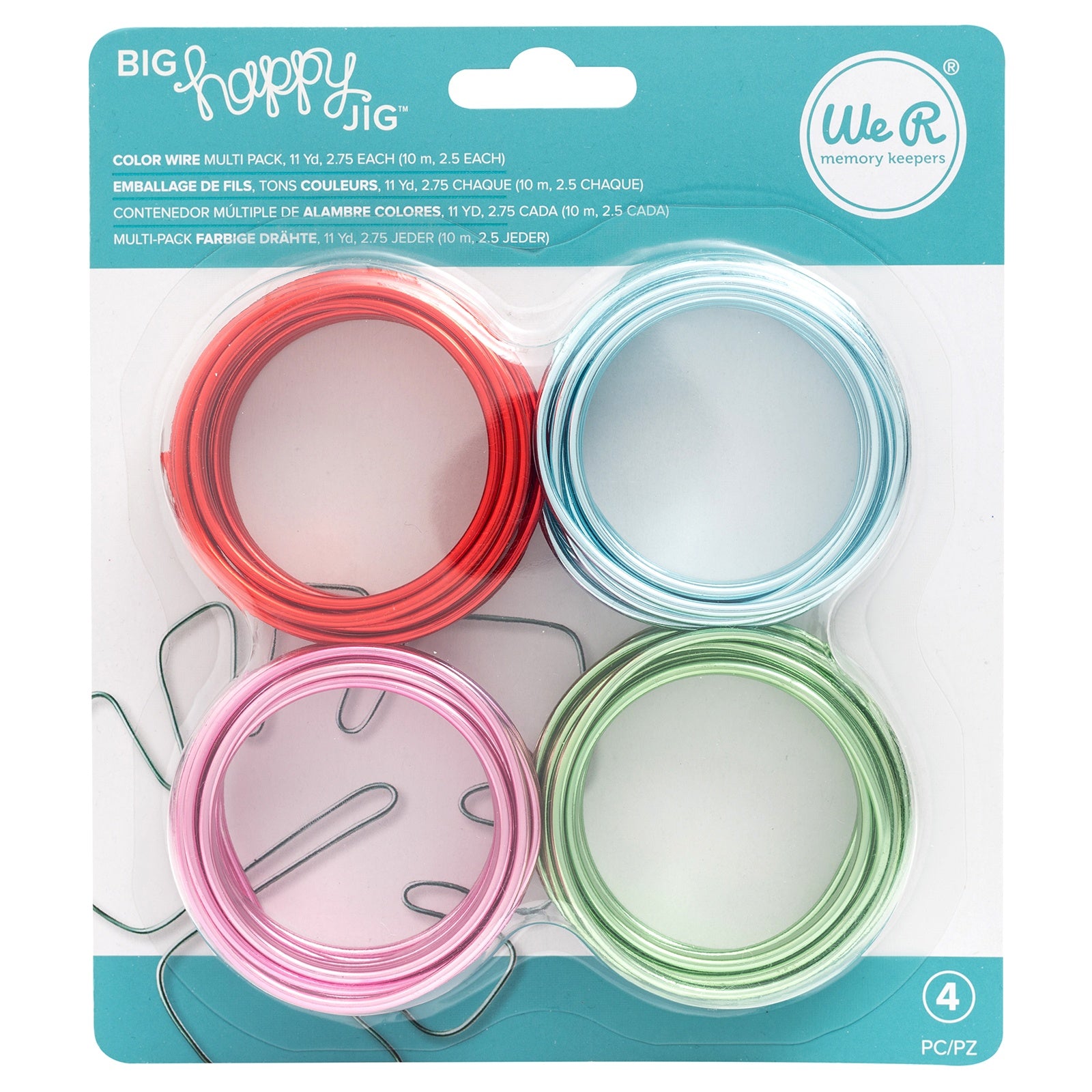 Big Happy Jig 2.5mm Wire 4 pack - Assorted Colors