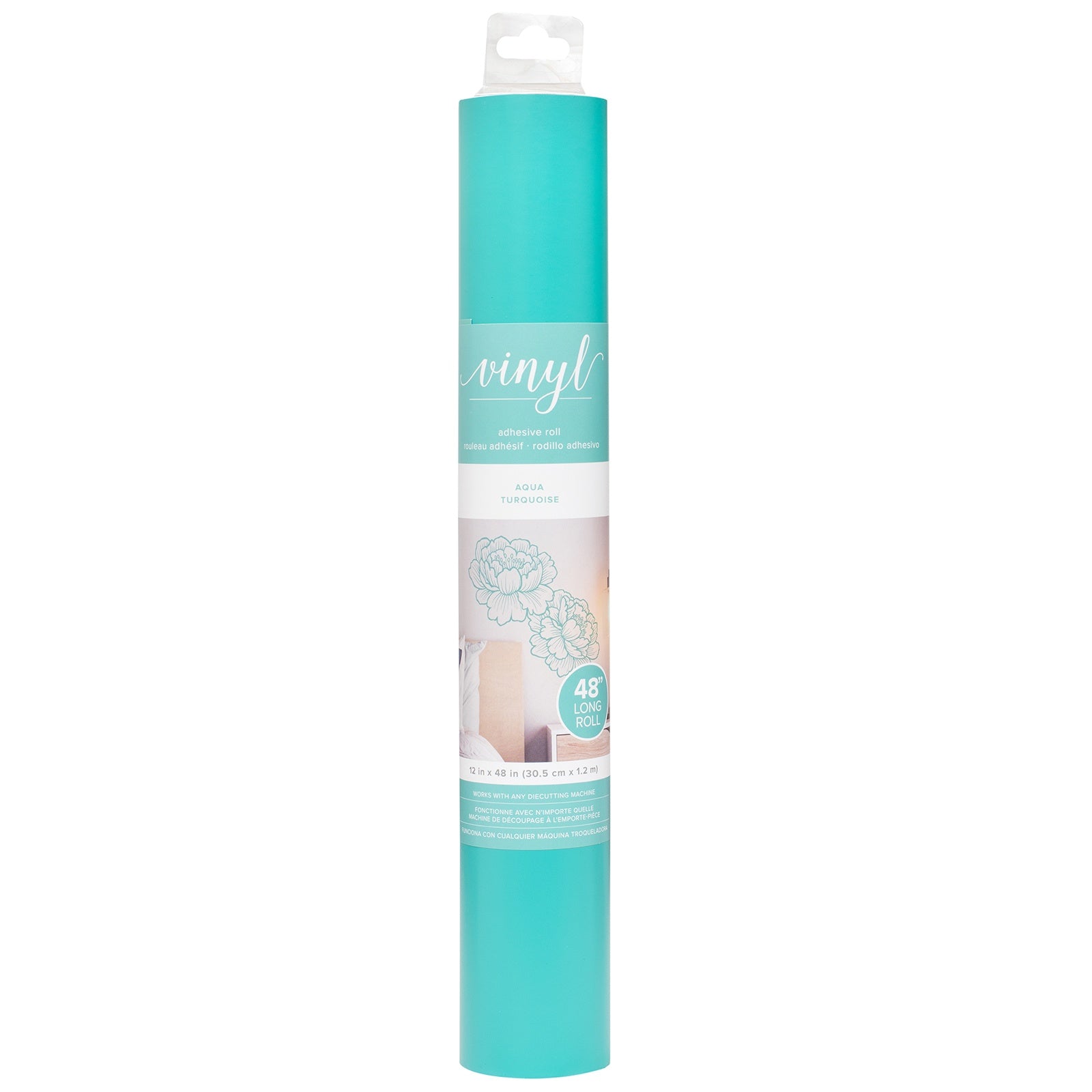 American Crafts Adhesive Vinyl - Aqua, 12x48"