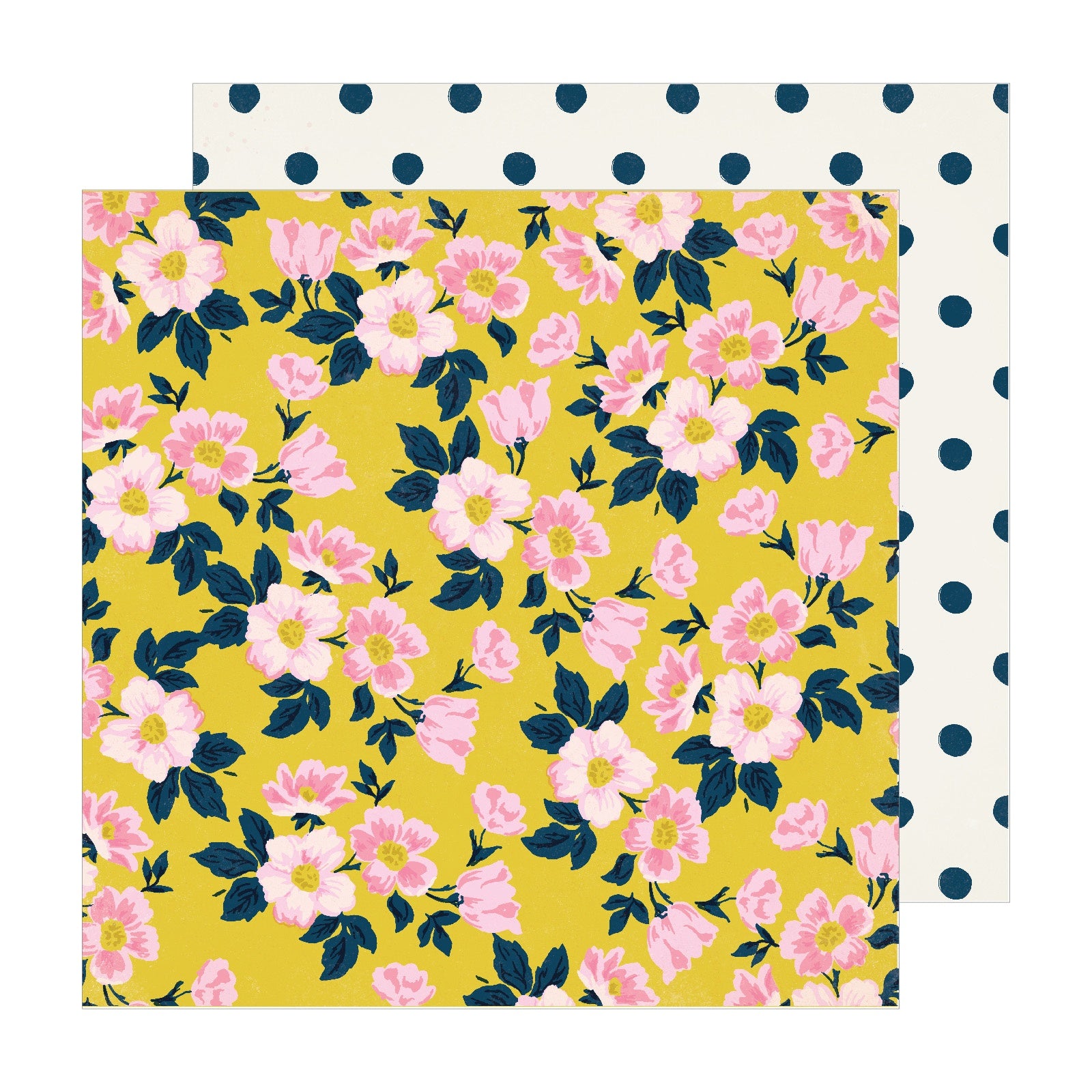 Maggie Holmes Sunny Days 12x12" Double-Sided Cardstock - Apple Blossom, 25 sheets