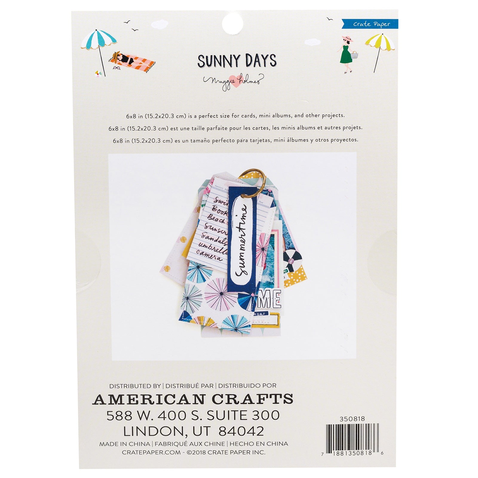 Maggie Holmes Sunny Days Single-Sided 6x8" Card Making Pad