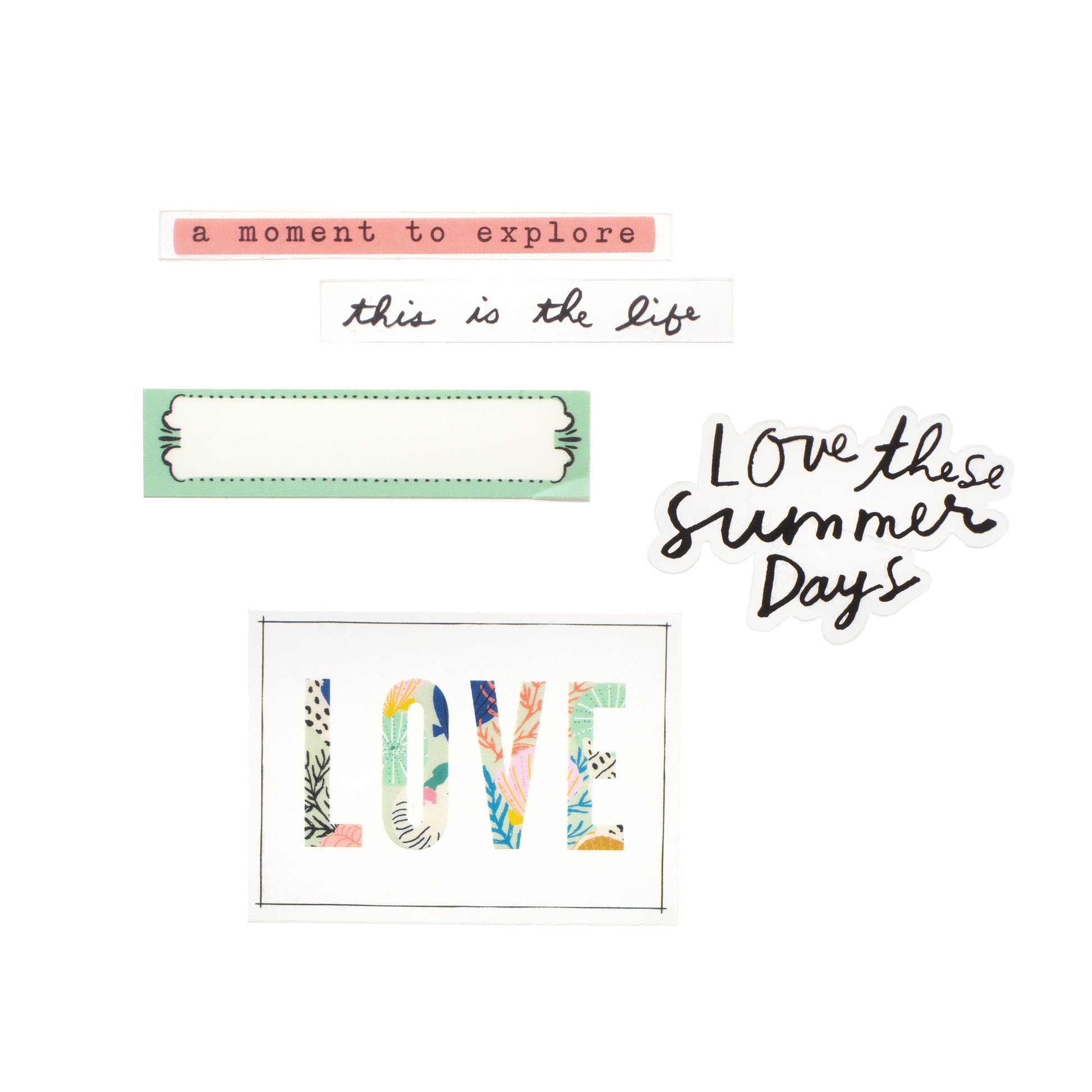 Maggie Holmes Sunny Days Icons & Phrases Sticker Book with Foiled Accents