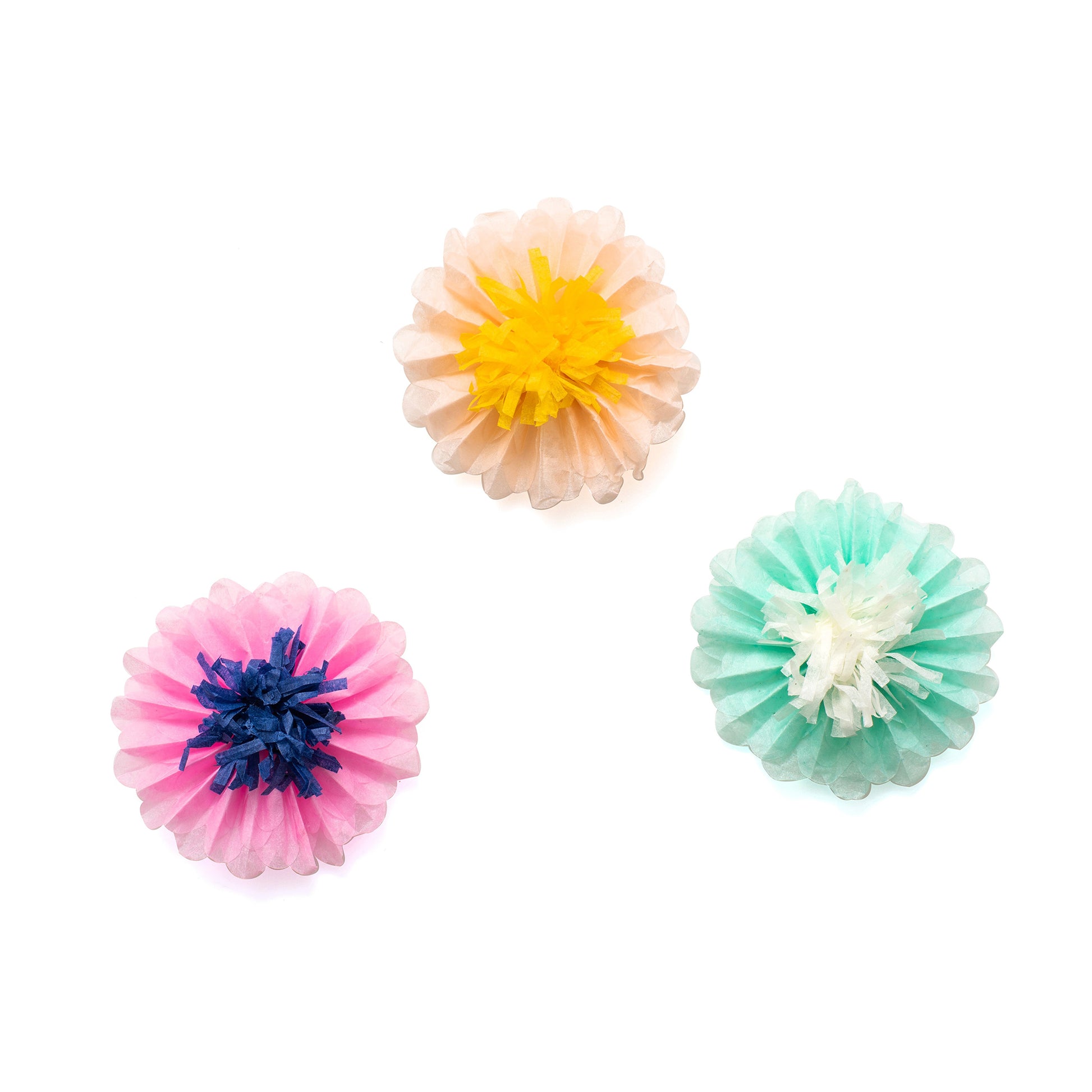 Maggie Holmes Sunny Days Adhesive Paper Flowers, 6pcs