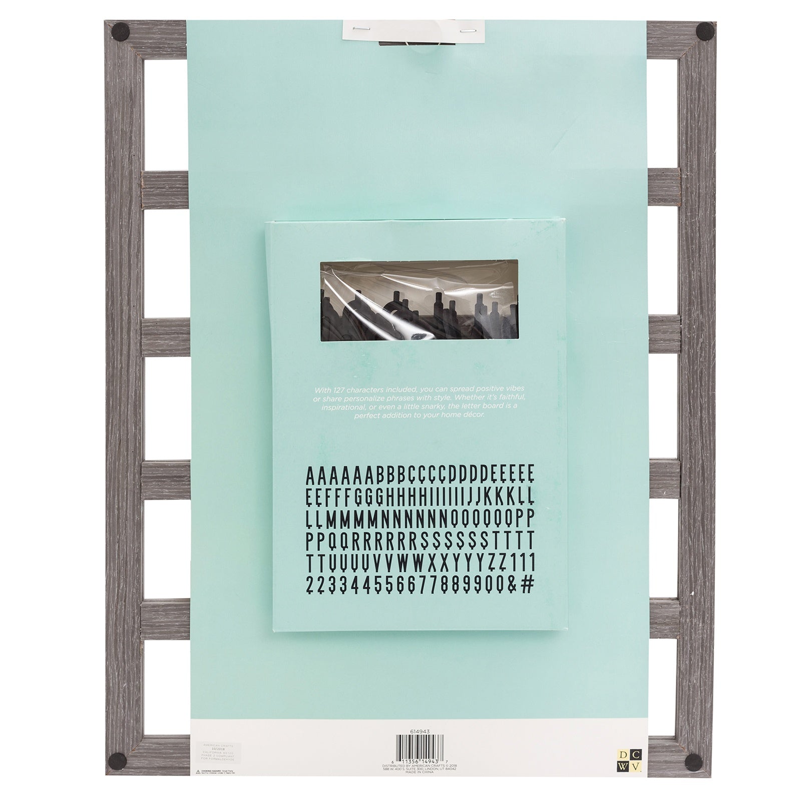 DCWV Backless Letterboard