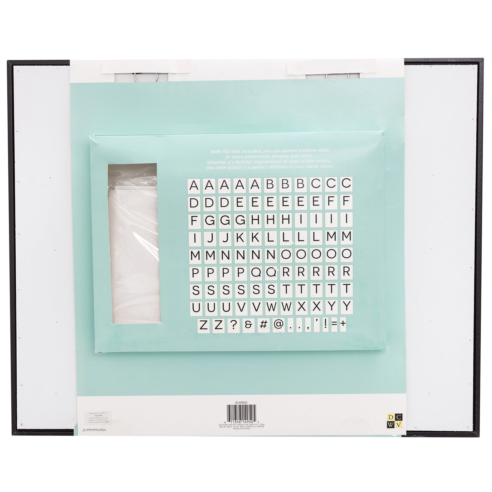 DCWV Sliding Letterboard