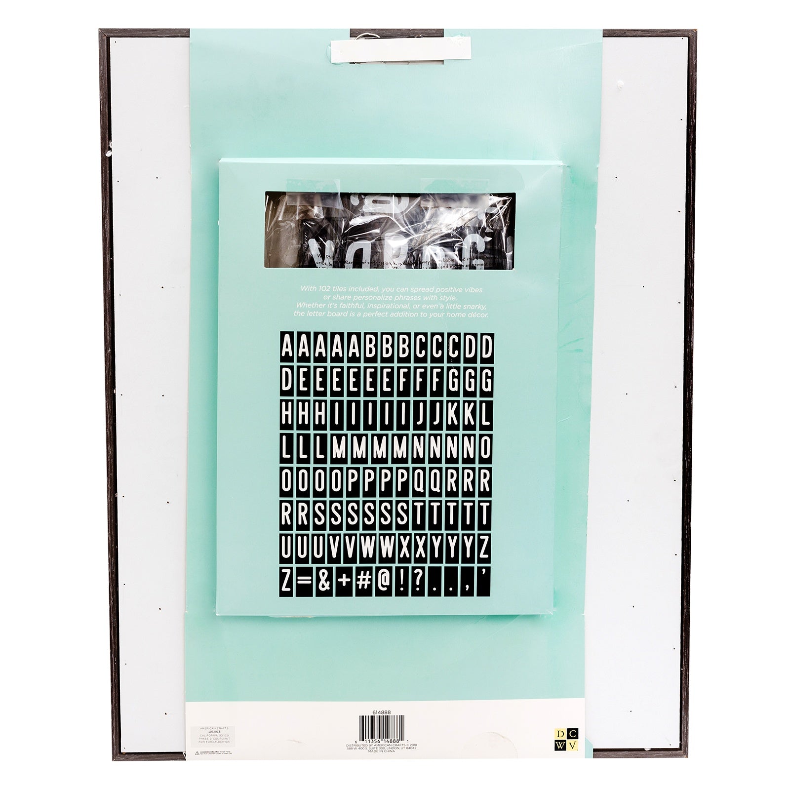 DCWV Sliding Letterboard