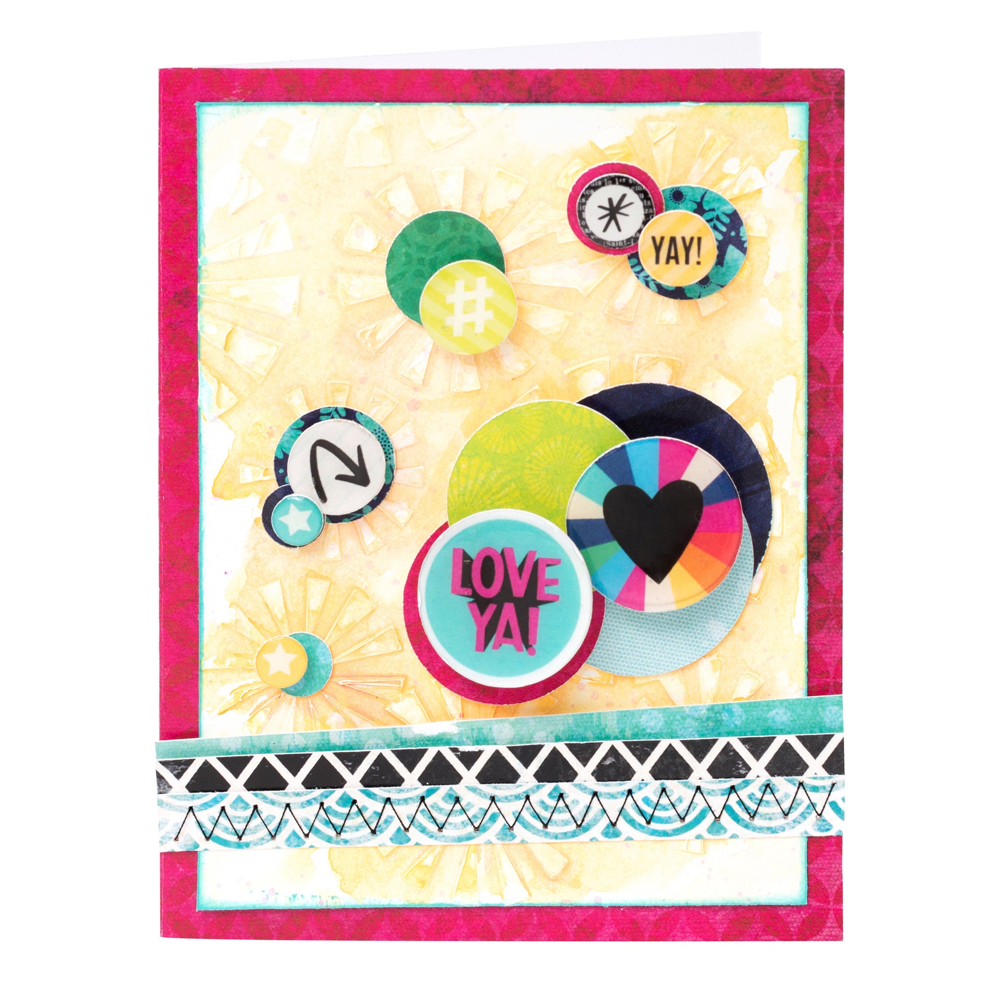 Vicki Boutin Color Kaleidoscope Icon & Phrase Puffy Stickers, 38 pcs