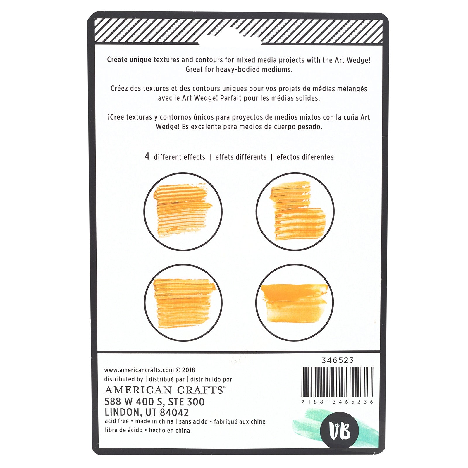 Vicki Boutin Color Kaleidoscope Silicon Art Wedge-4 Different Effects