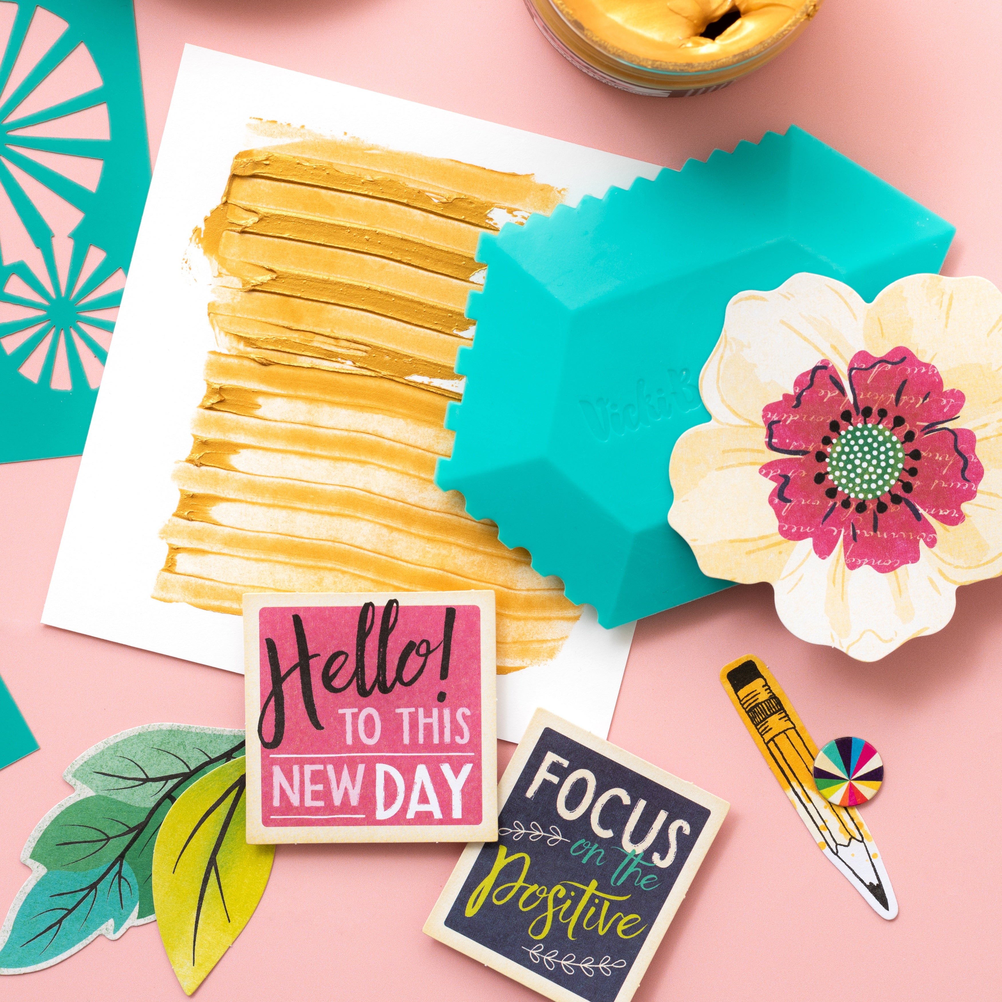 Vicki Boutin Color Kaleidoscope Silicon Art Wedge-4 Different Effects