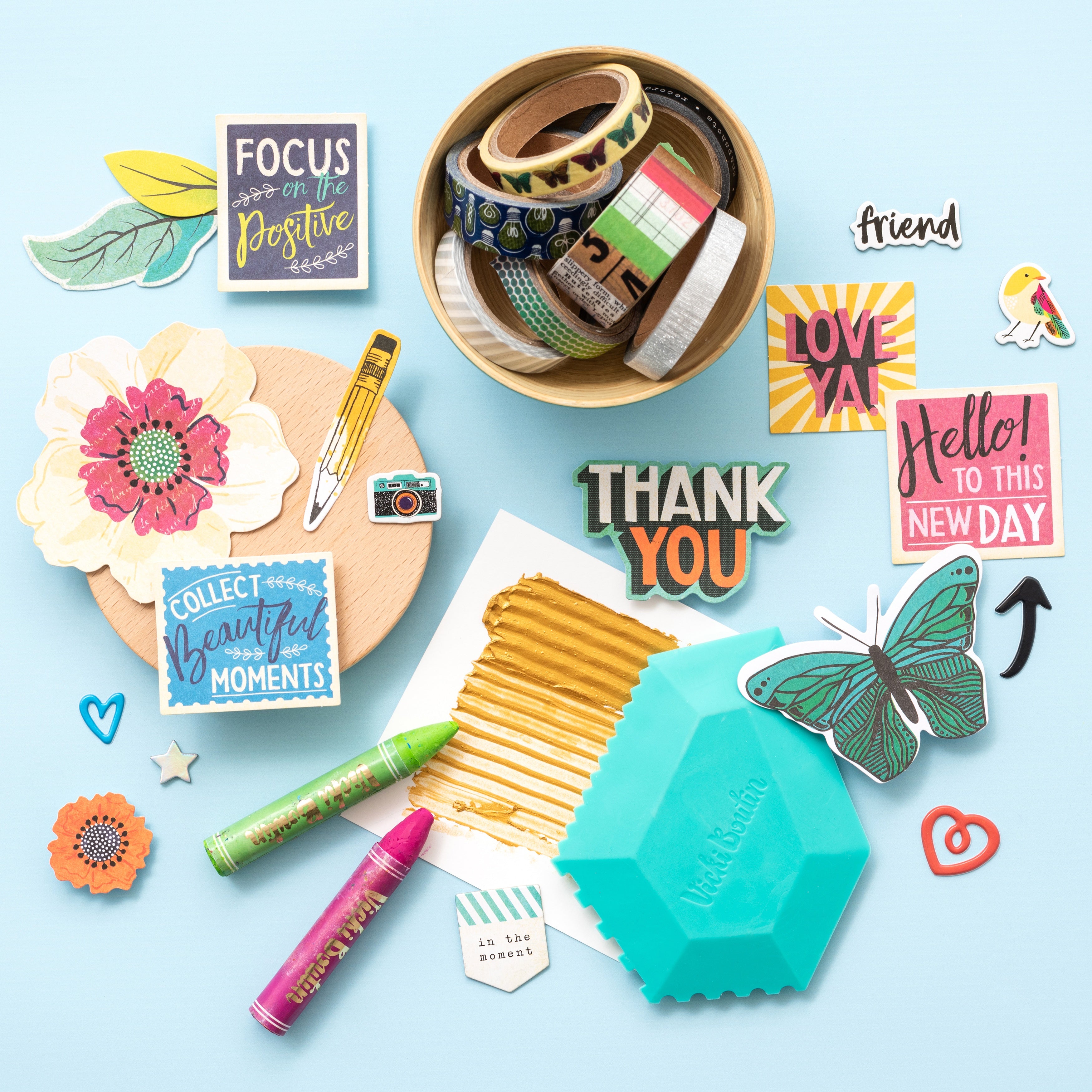 Vicki Boutin Color Kaleidoscope Silicon Art Wedge-4 Different Effects