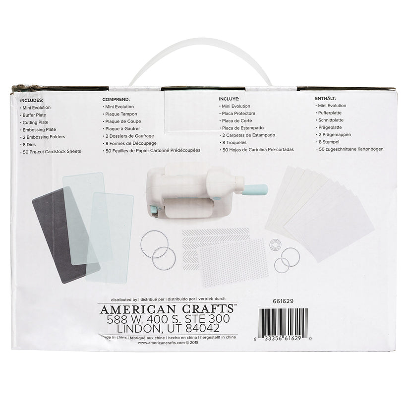 Mini Evolution Die Cut Machine Kit – American Crafts