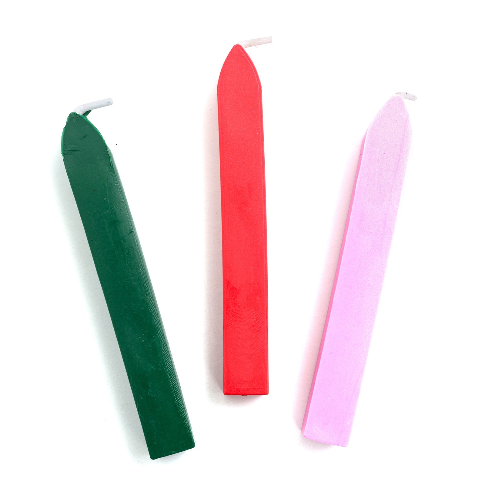 American Crafts S.W.A.K. Wax Seals - Green, Red & Pink,  3 Pack