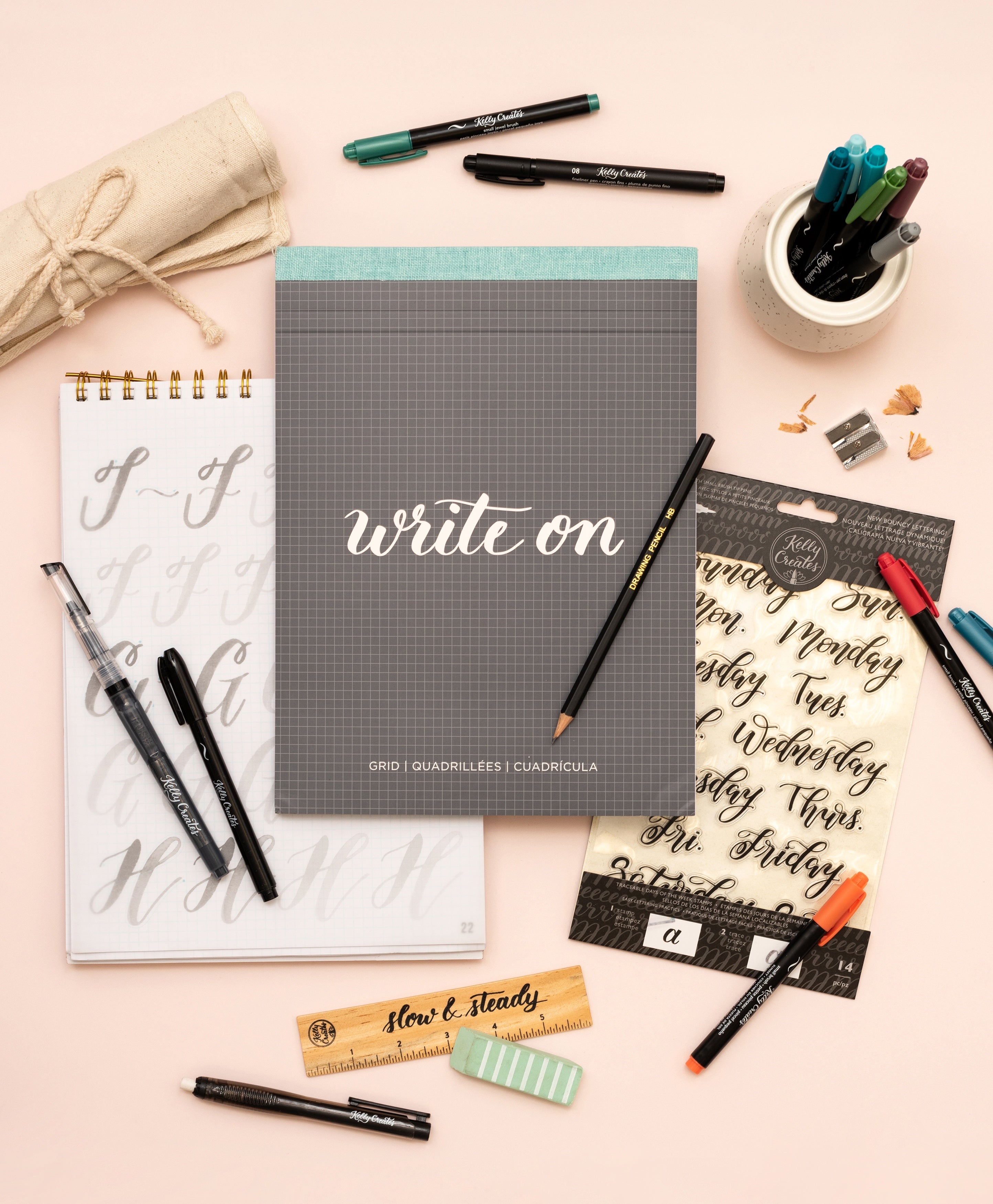 Kelly Creates Small Brush Pens 10 Pack-Multicolor Set 2