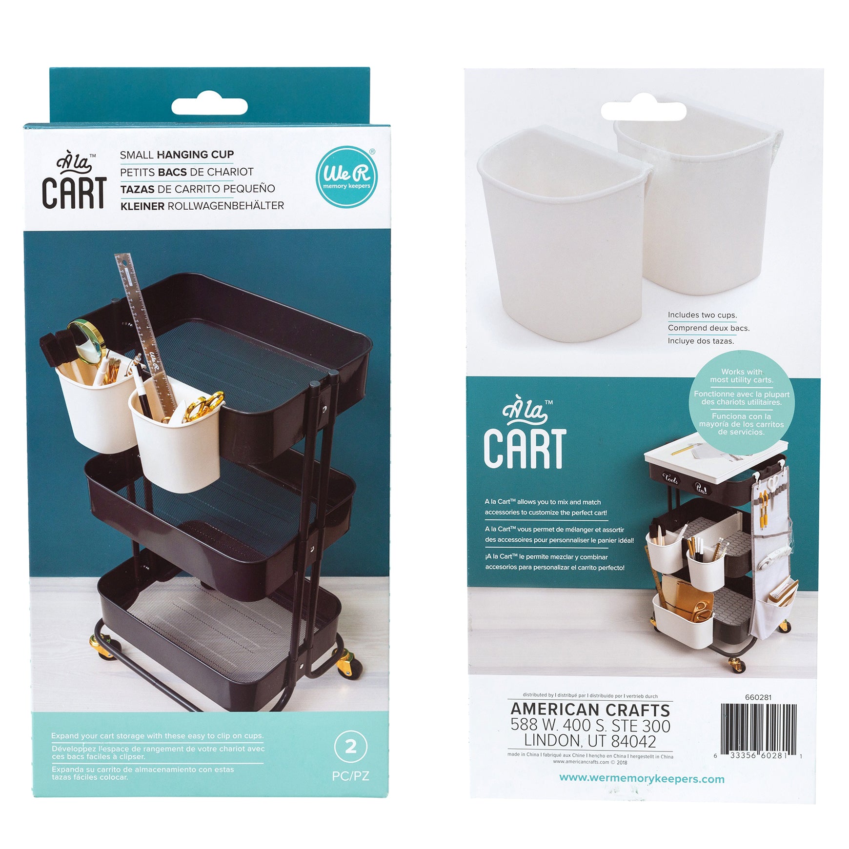 We R A La Cart Hanging Storage Cups