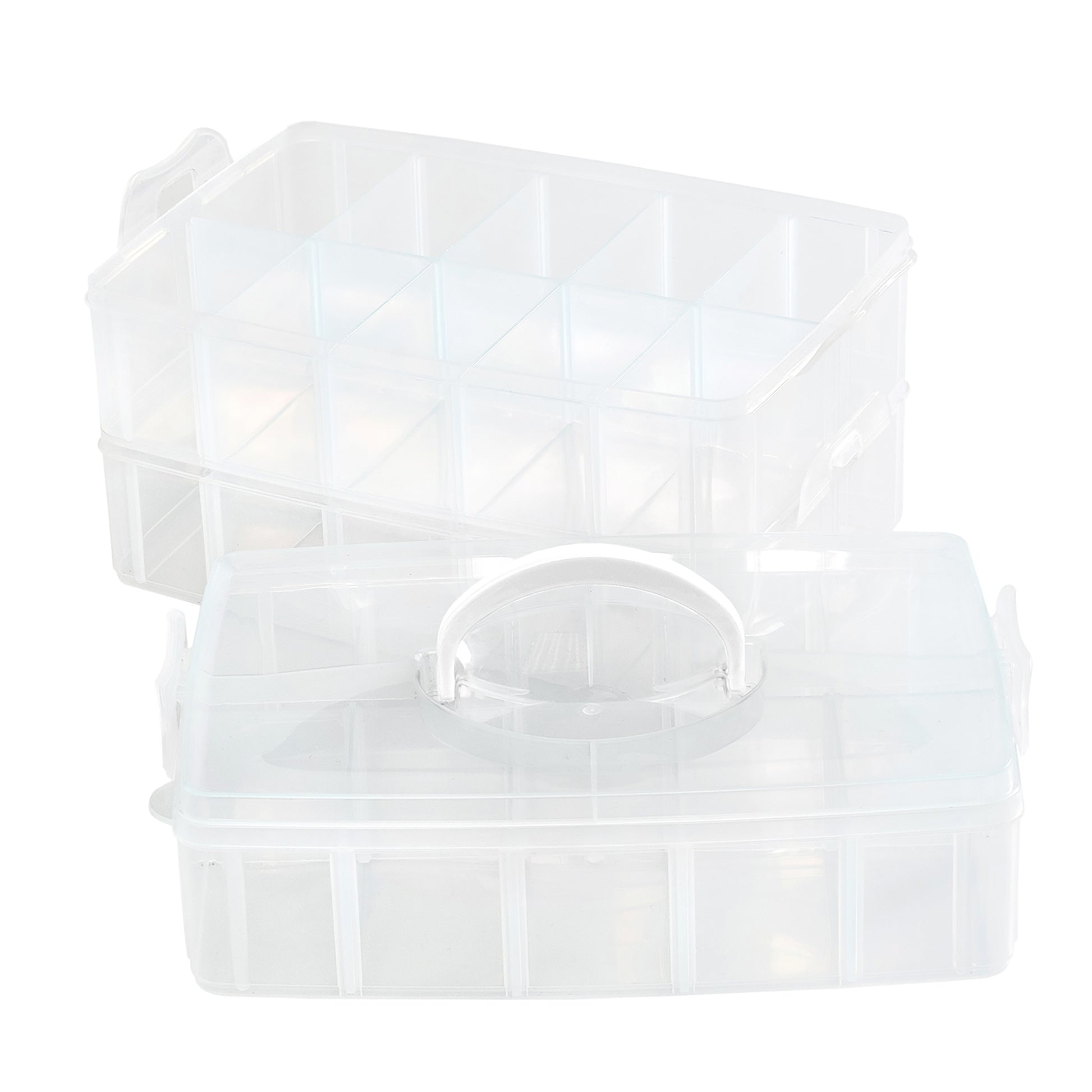 We R 3-Tier Snap Box Translucent Plastic Storage Case