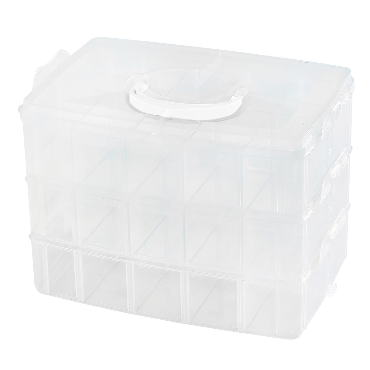 We R 3-Tier Snap Box Translucent Plastic Storage Case – American Crafts