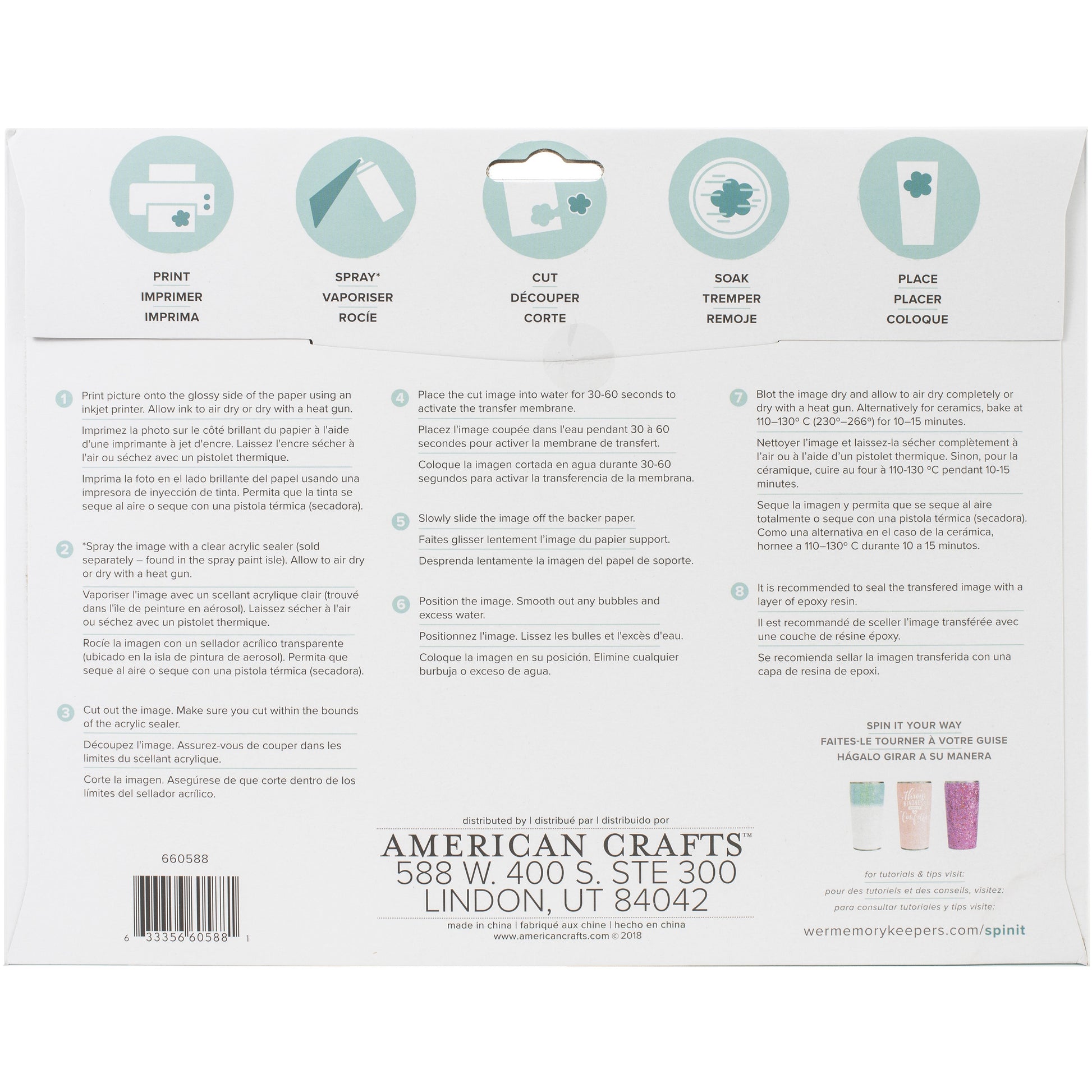 We R Water Slide Paper for Creating Printable Transferable Decals