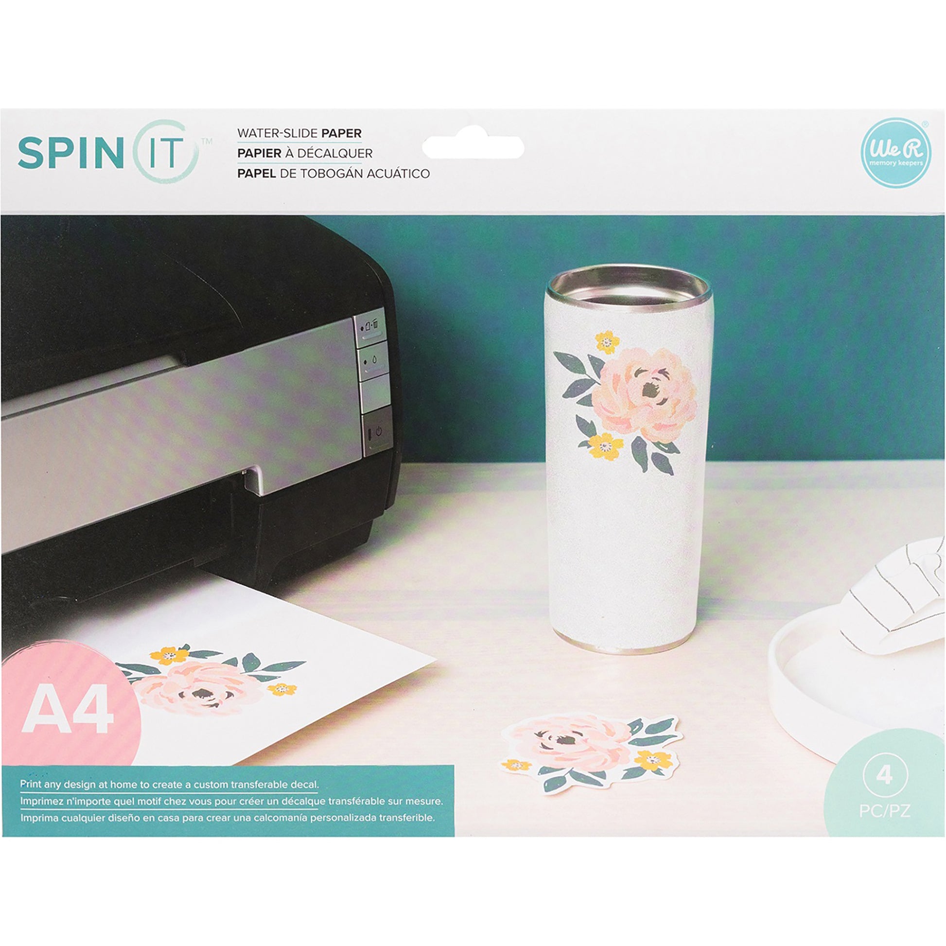 We R Water Slide Paper for Creating Printable Transferable Decals