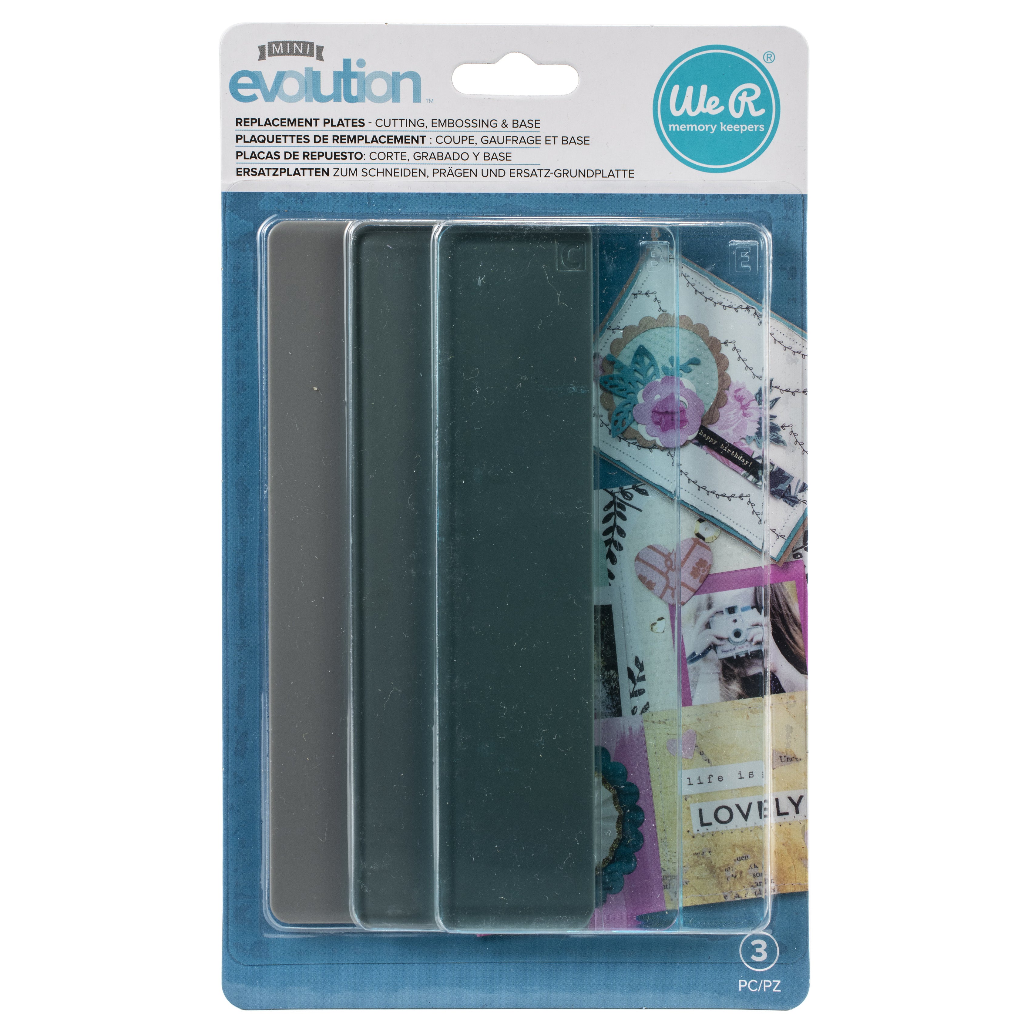 Mini Evolution Replacement Plates 3/Pkg-For 661629 & 60000003