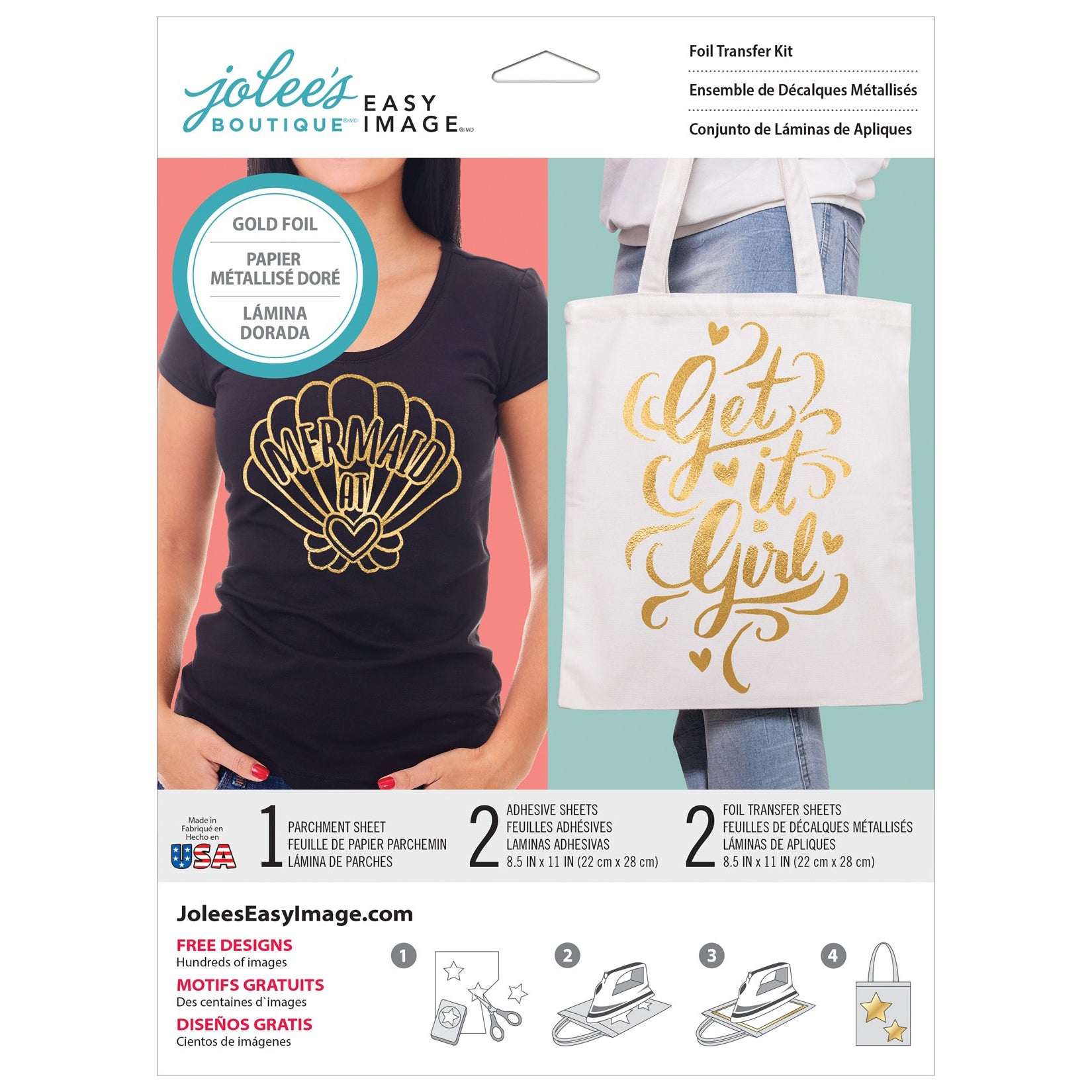Jolee's Easy Image Silver or Gold Foil Transfer Kit