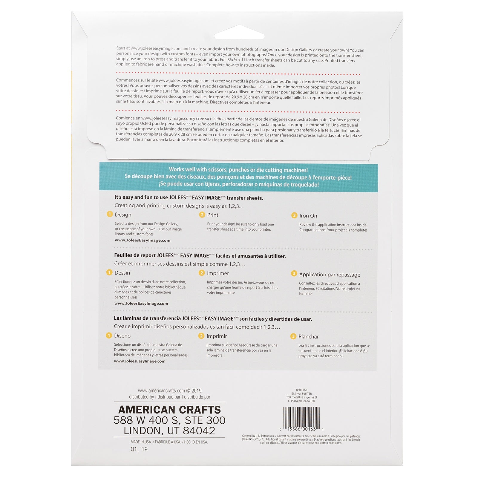 Jolee's Easy Image Silver or Gold Foil Transfer Kit