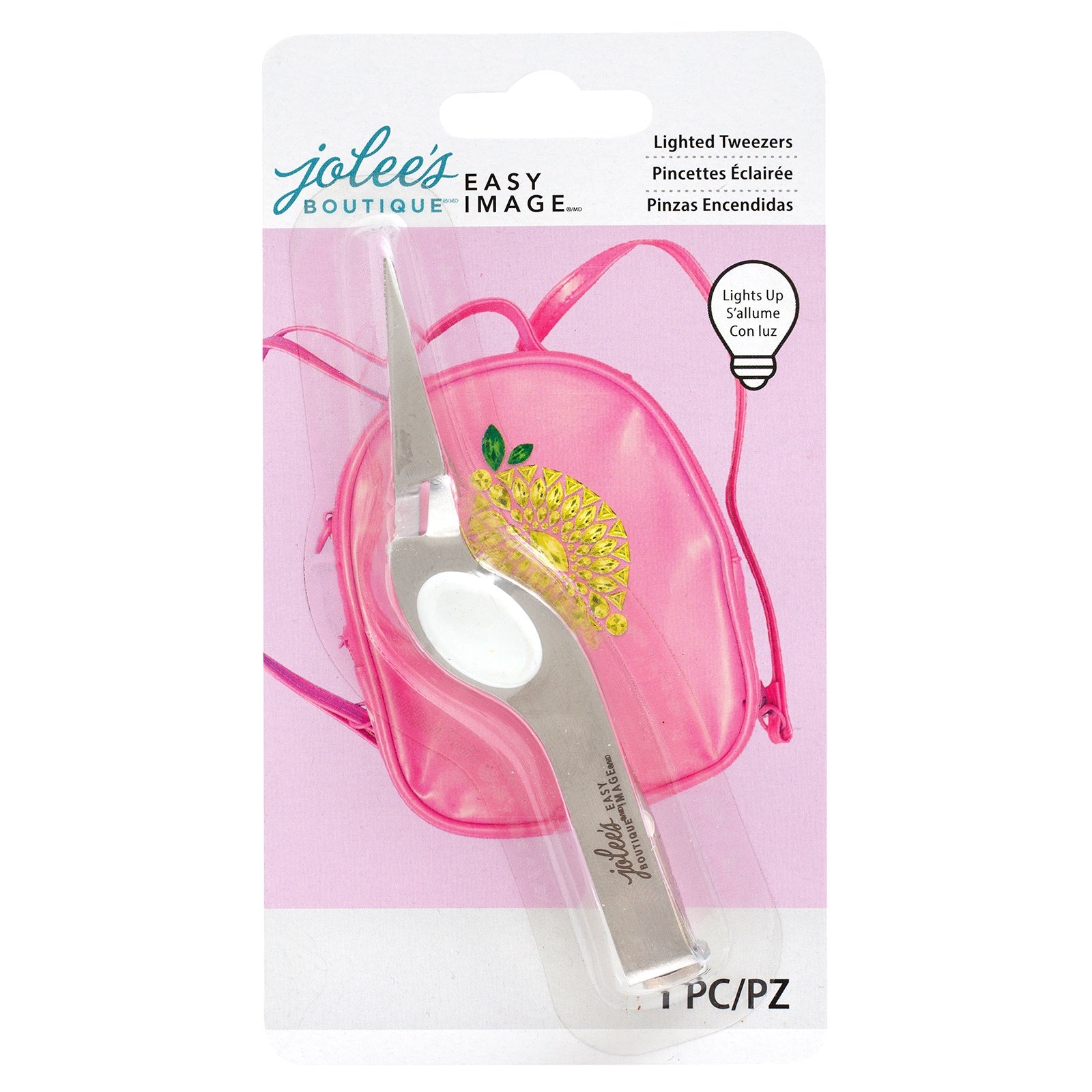 Jolee's Easy Image Reverse Tension Tweezers with Light