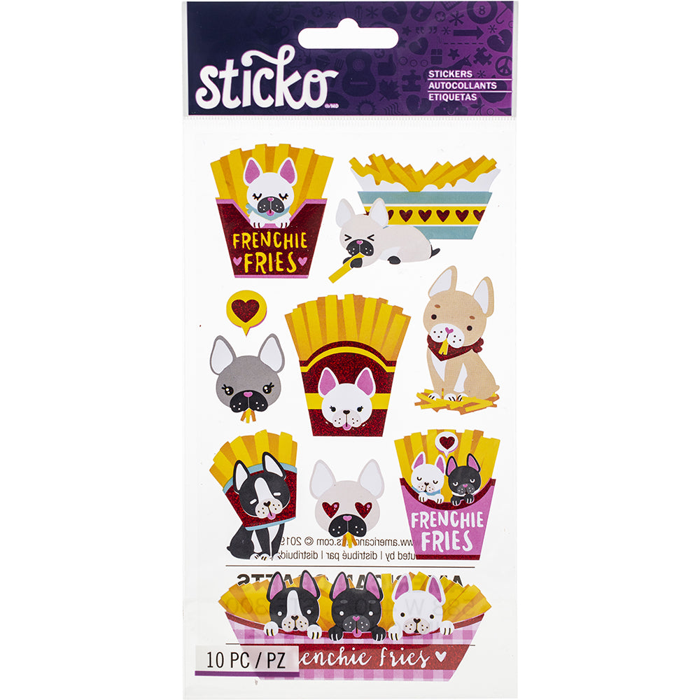 Sticko Classic Stickers - Frenchie Fries, 10pcs