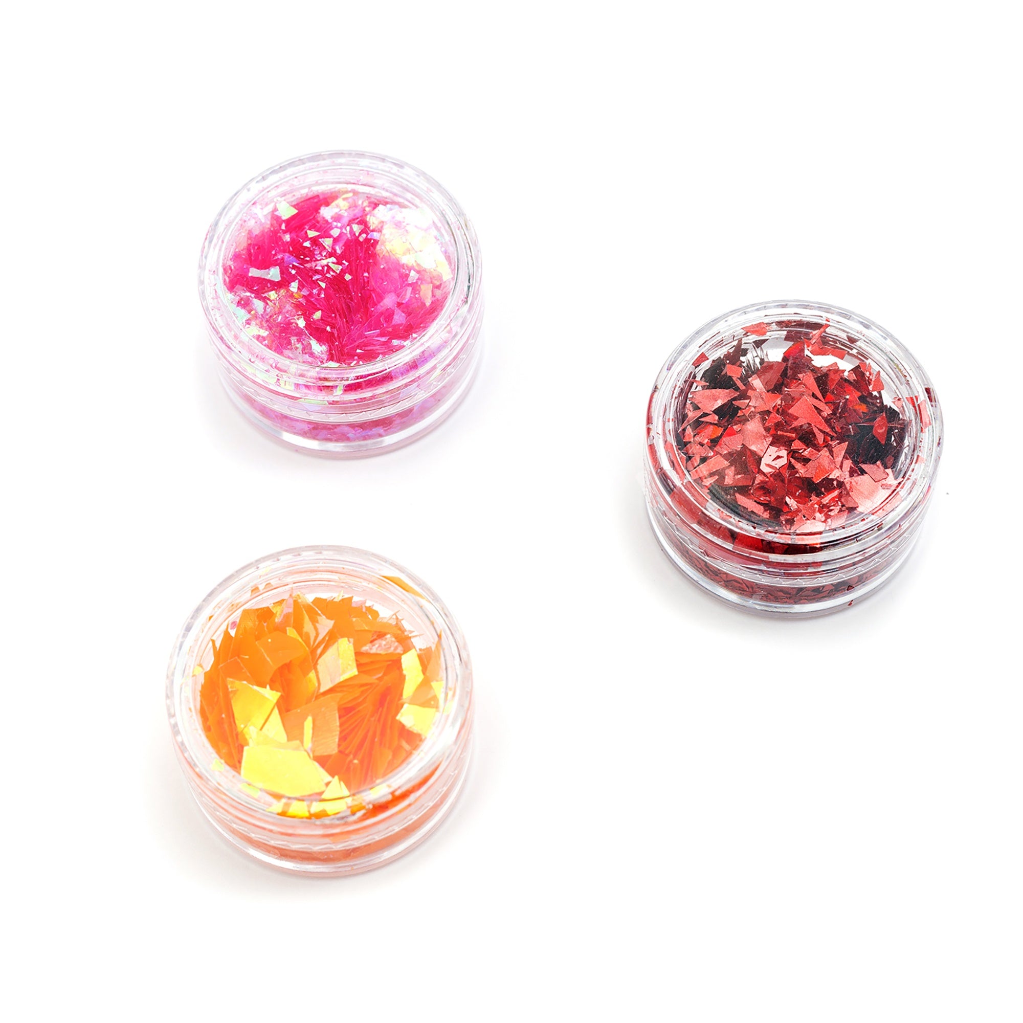 American Crafts Color Pour Foil Flakes .1oz-Warm, 6 Pack