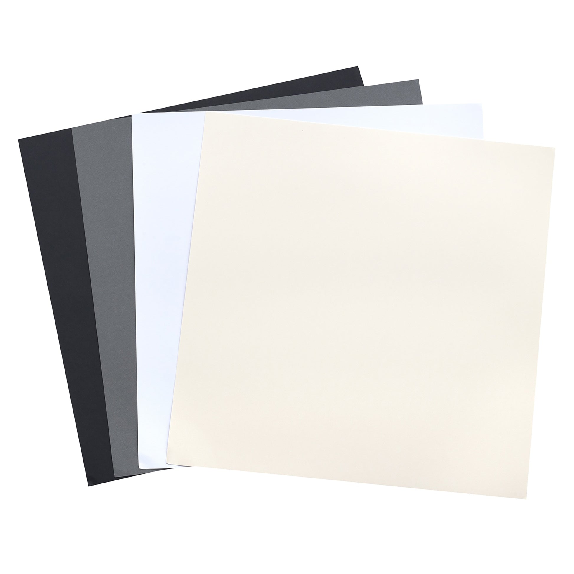 We R Makers Foil Quill 12x12" Cardstock Bases - Smooth Neutrals, 60 sheets