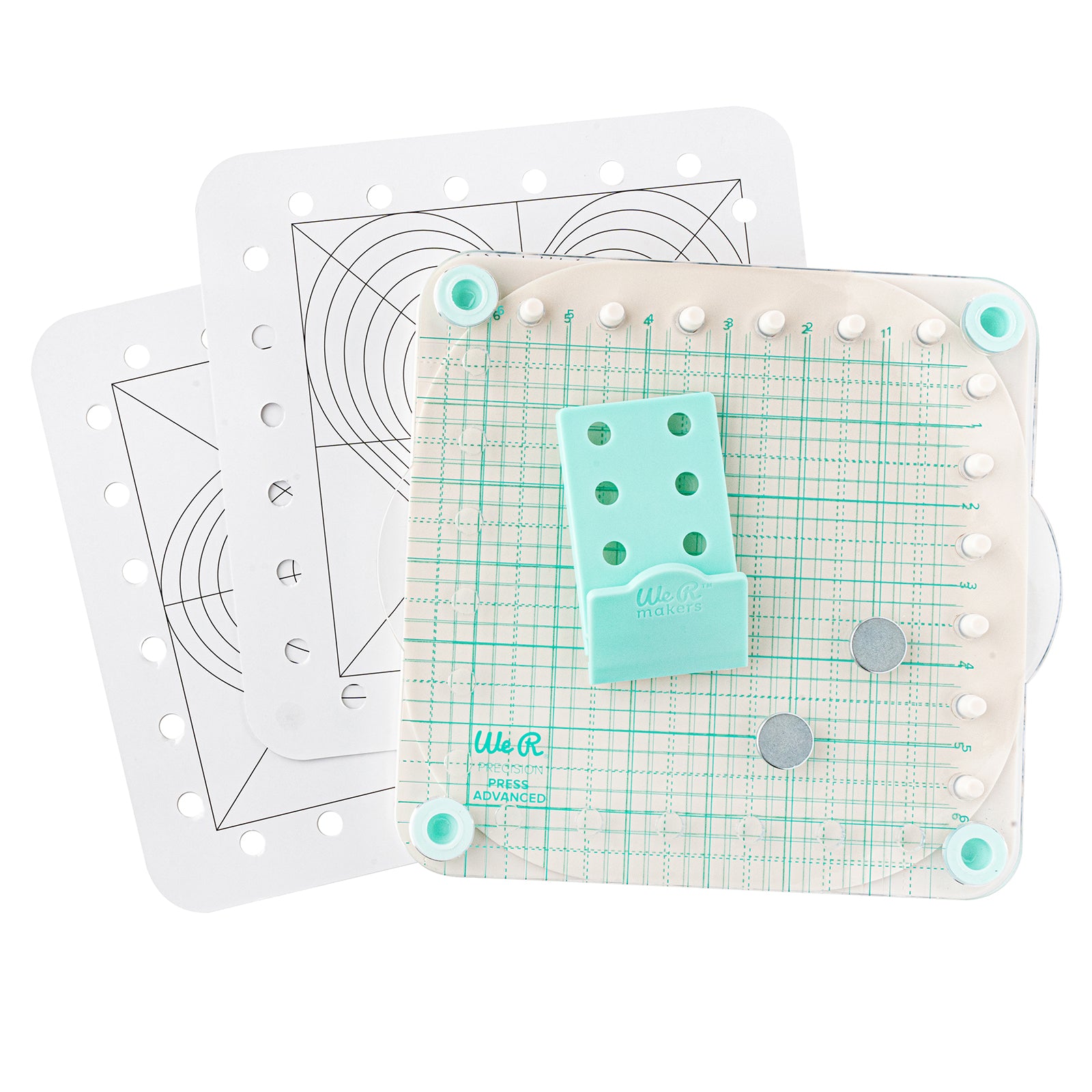 We R Makers Precision Press Stamp and Stencil Holder Bundle