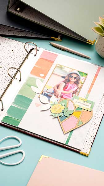 family scrapbooking project