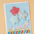 Load image into Gallery viewer, Lifestyle image of We R Makers Button Press Star Puffy Sticker on a card
