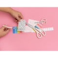 Load image into Gallery viewer, Lifestyle image of We R Makers Pink Craft Scissors - 3 Pack being used
