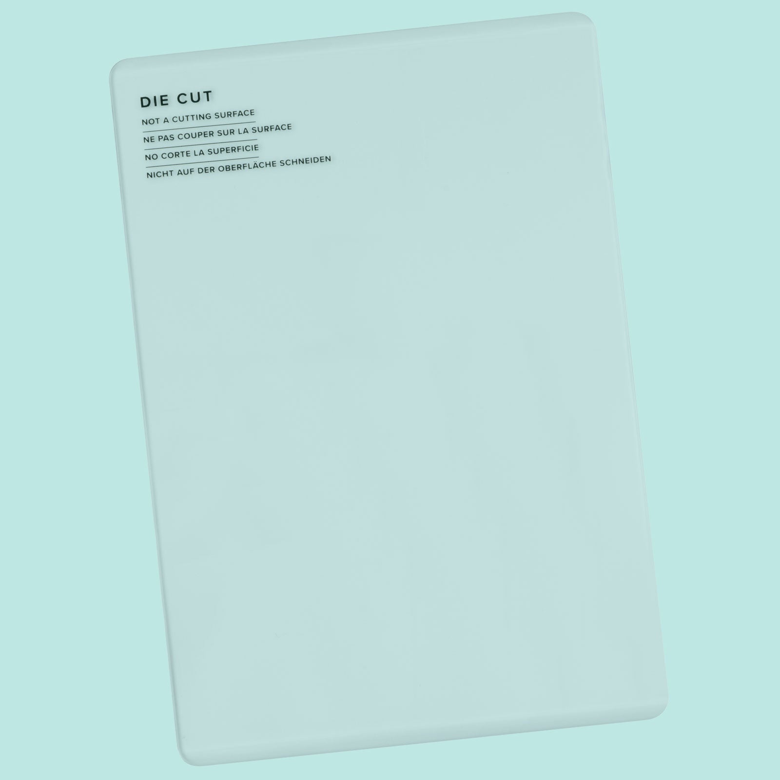 We R Makers Revolution Die Cutting Replacement Plate on blue background