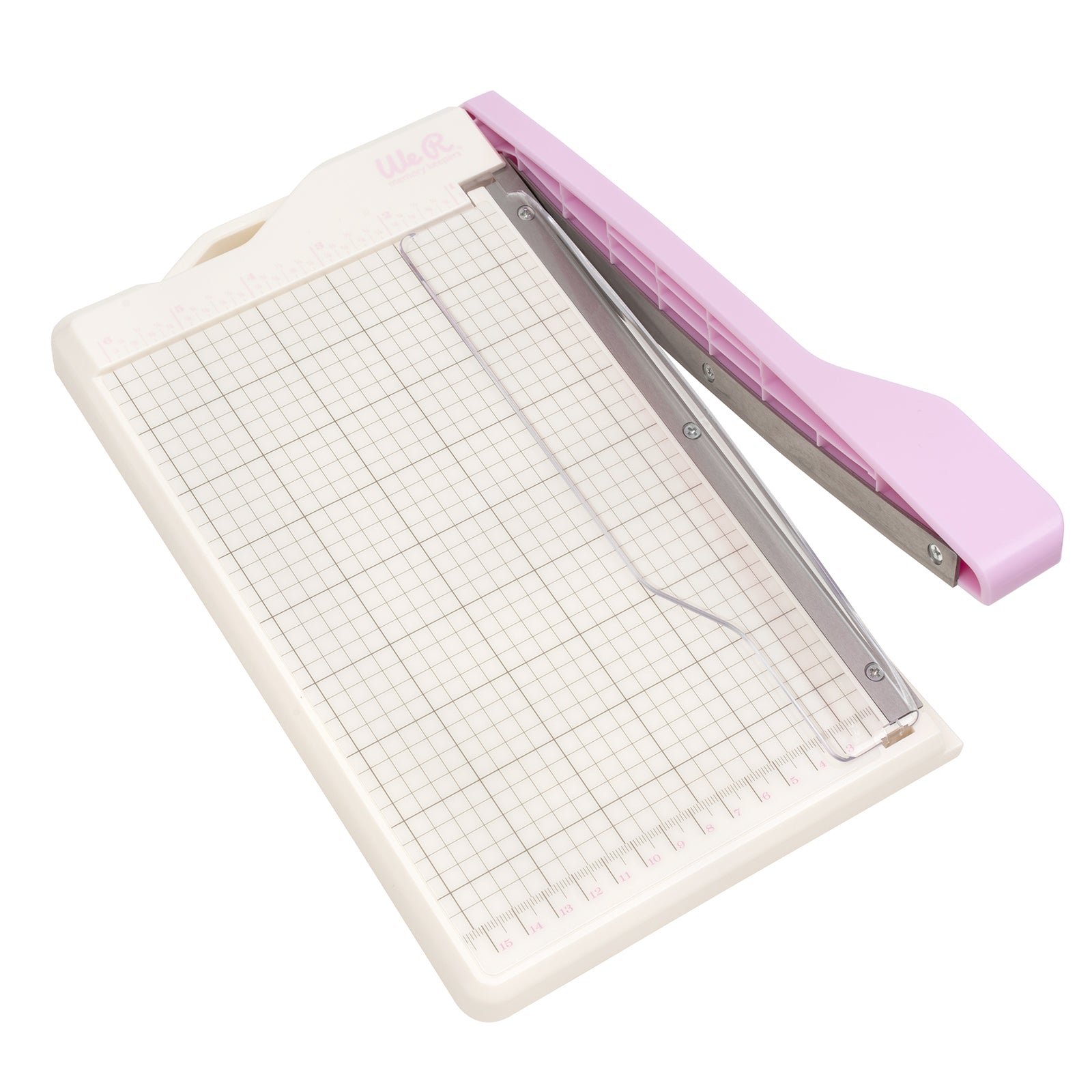 Side view of We R Makers Mini Guillotine Cutter - Lilac