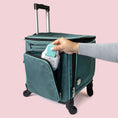 Load image into Gallery viewer, We R Makers Crafter's 360 Degree Rolling Mint Craft Storage Bag
