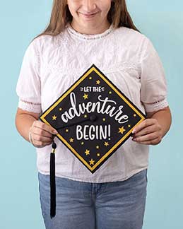 Vinyl Print Press Grad Cap