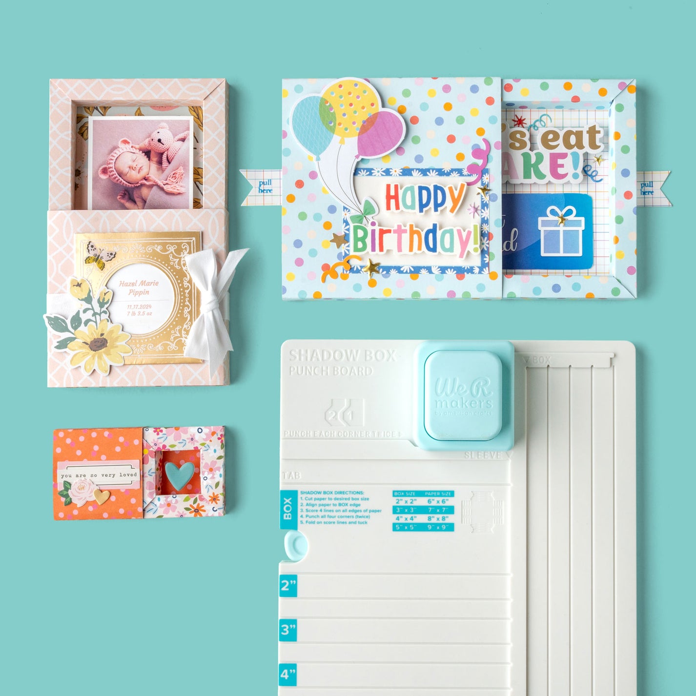 We R Makers Shadow Box Punch Board – American Crafts