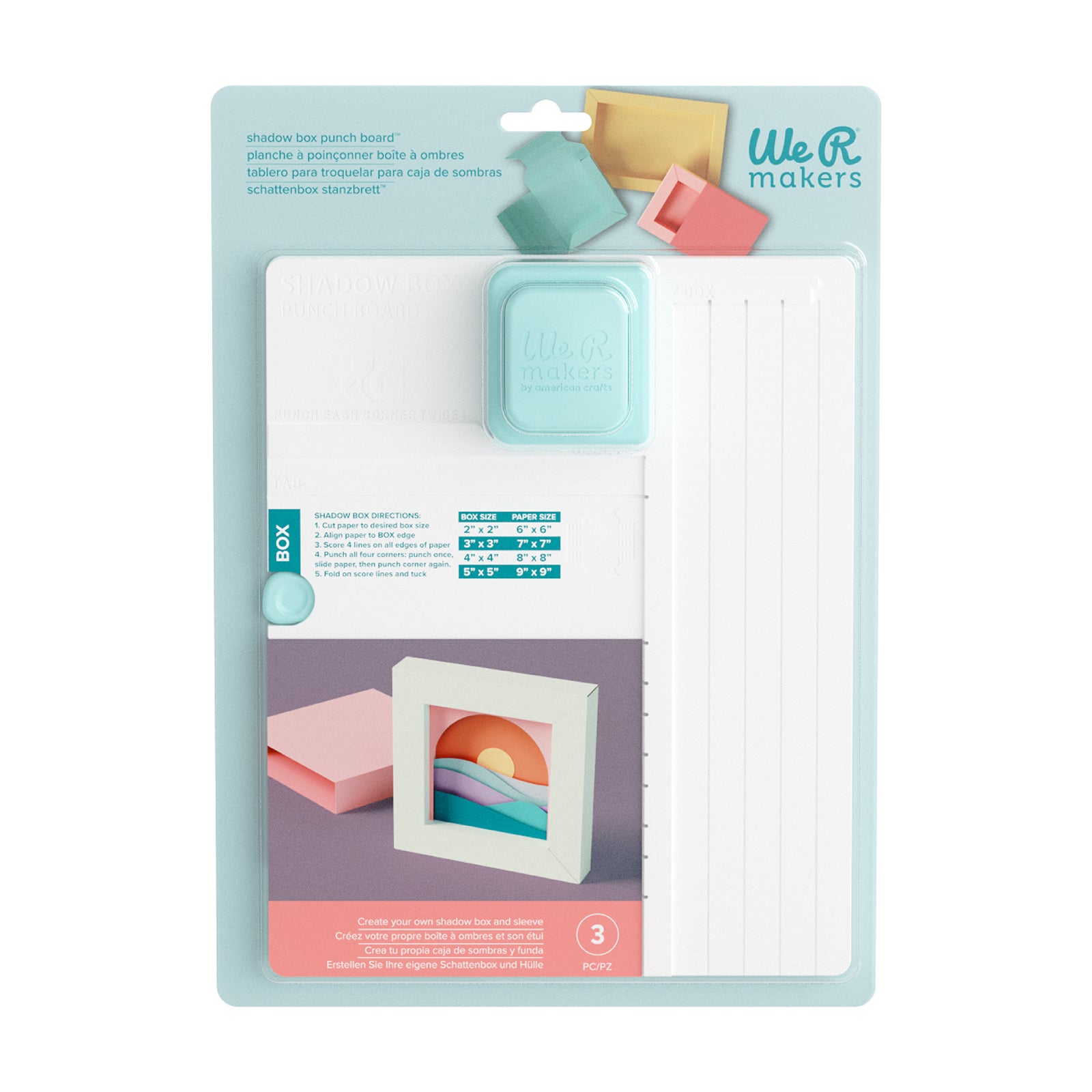 We R Makers Shadow Box Punch Board – American Crafts