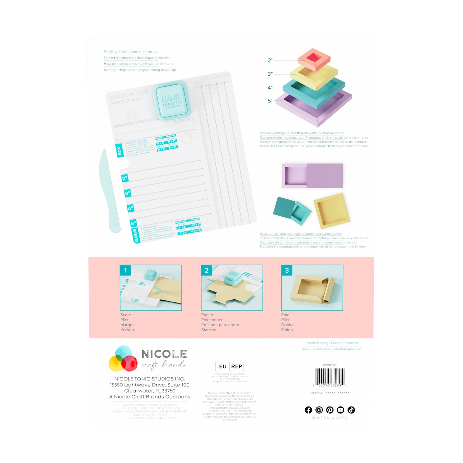 We R Makers Shadow Box Punch Board