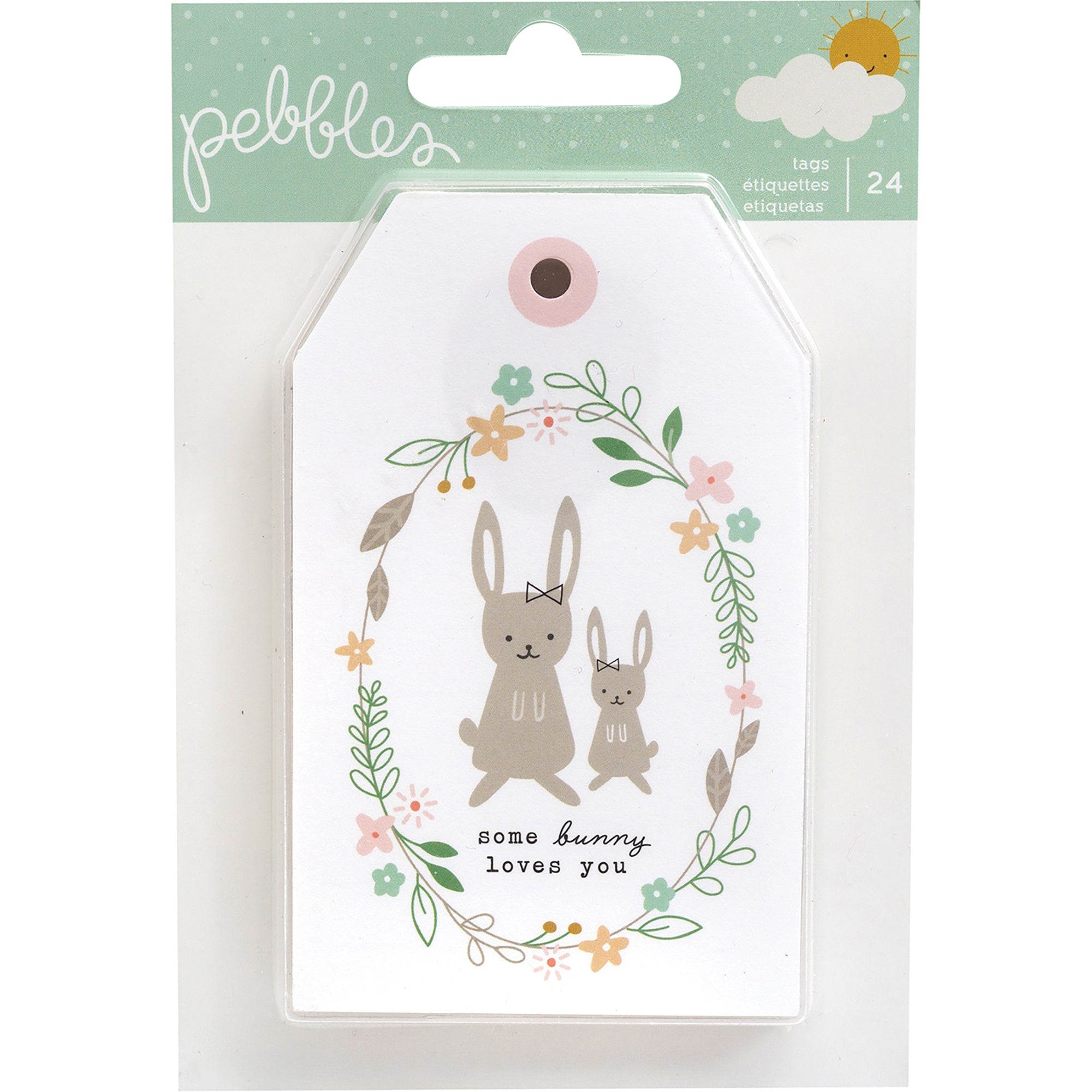 Pebbles Peek-A-Boo You Girl Cardstock Tags Set, 24 pcs