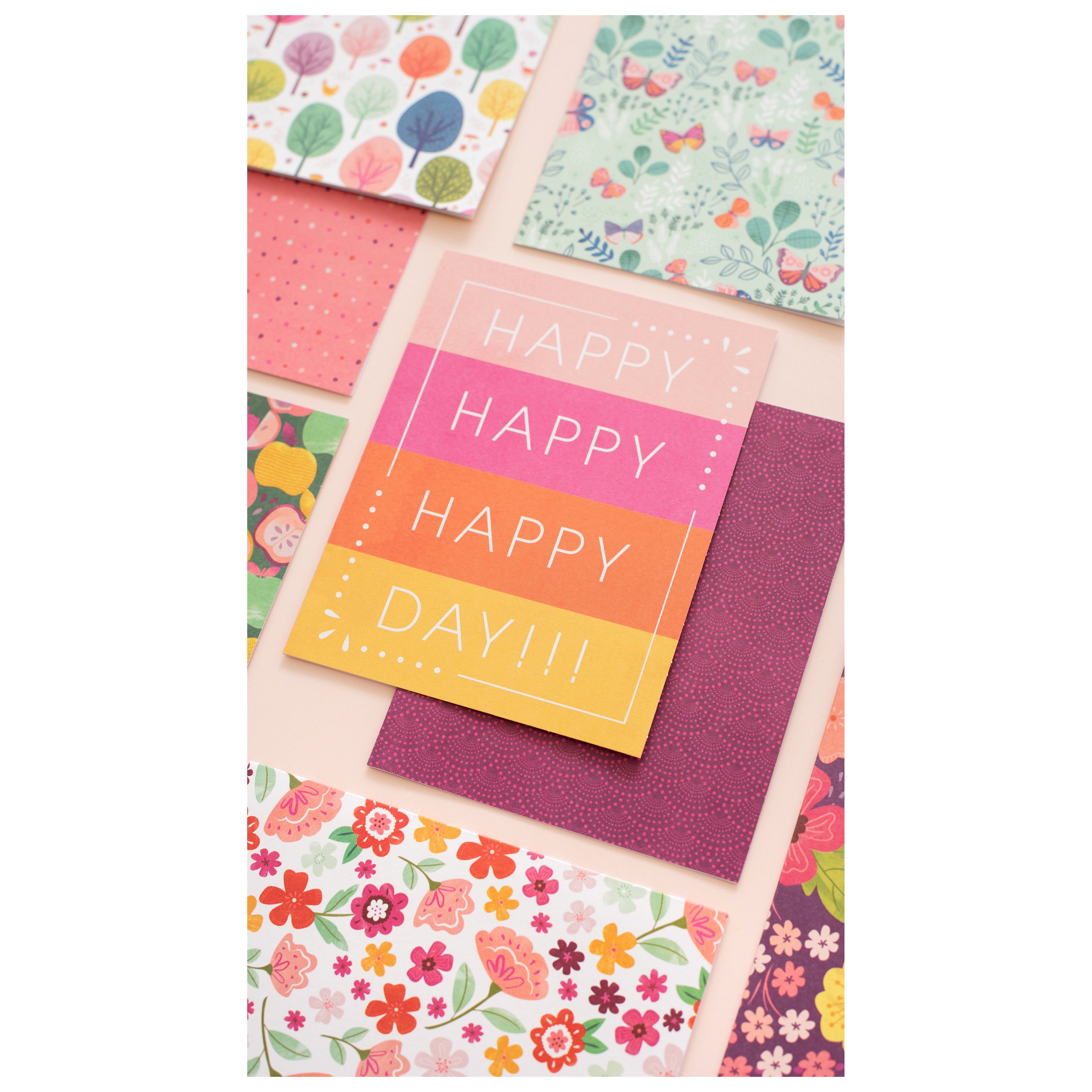 Pink Paislee A2 Cards with Envelopes - Paige Evans Truly Grateful, 40 pack