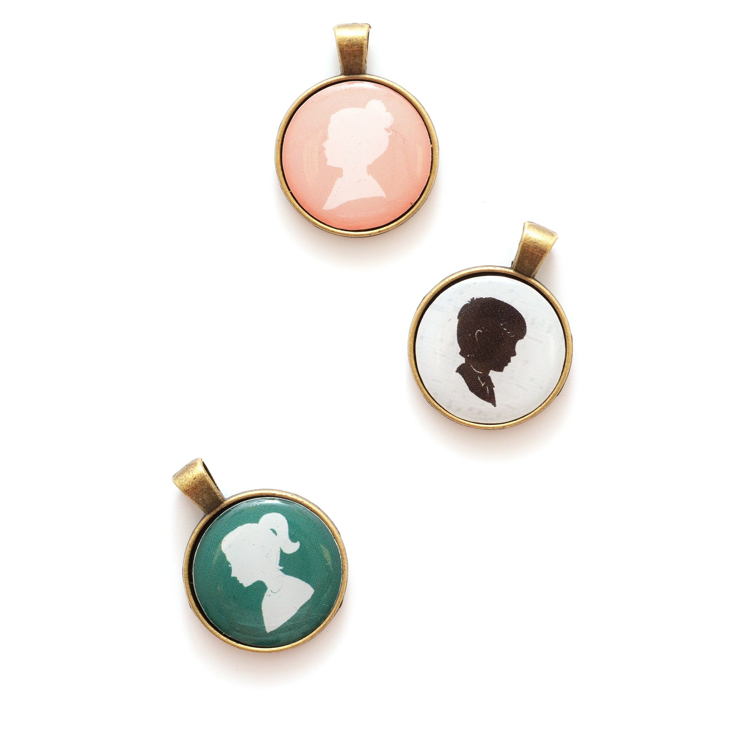 Maggie Holmes Heritage Charm Embellishments, Epoxy & Metal, 6 Pack