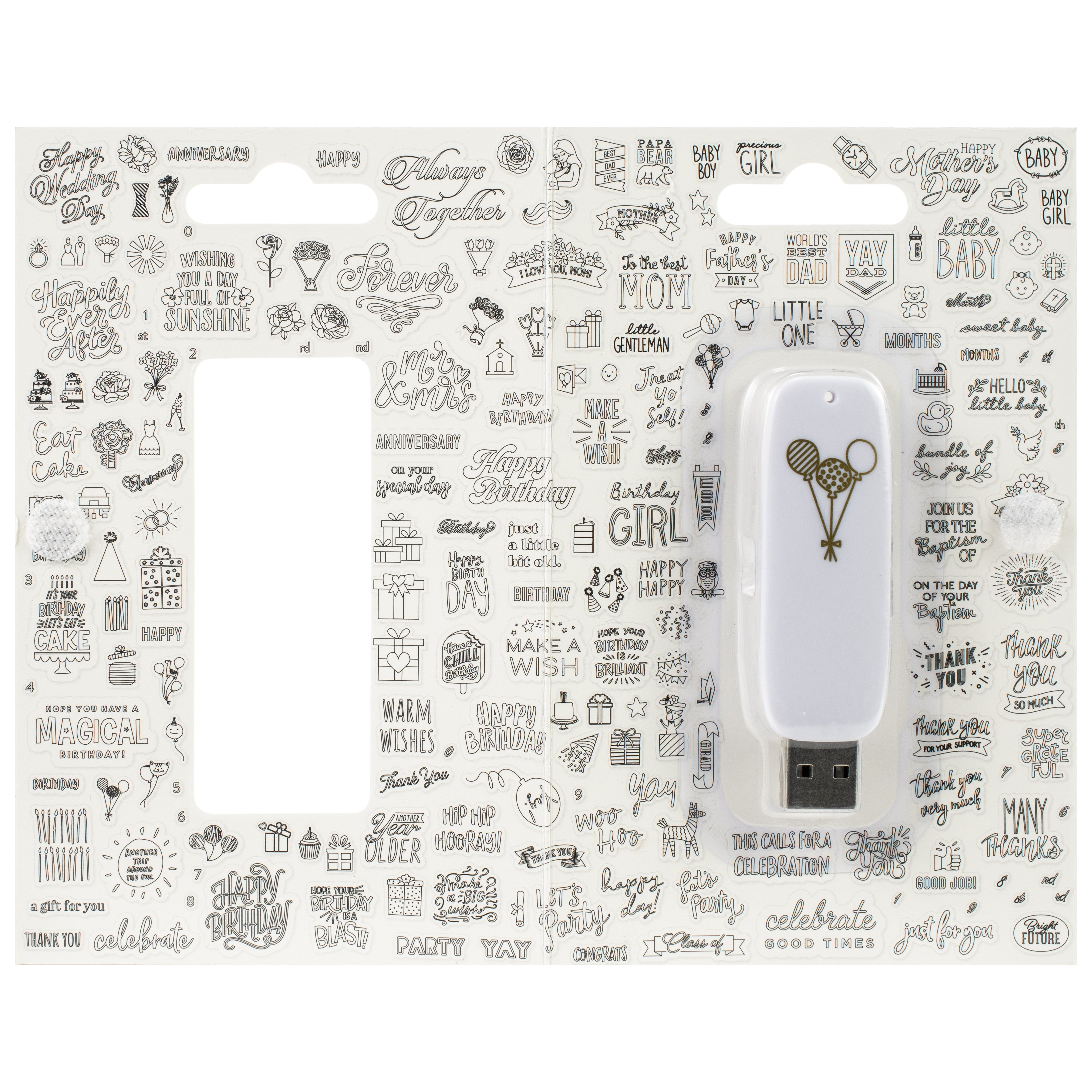 We R Makers Foil Quill USB Artwork Drive - Celebration