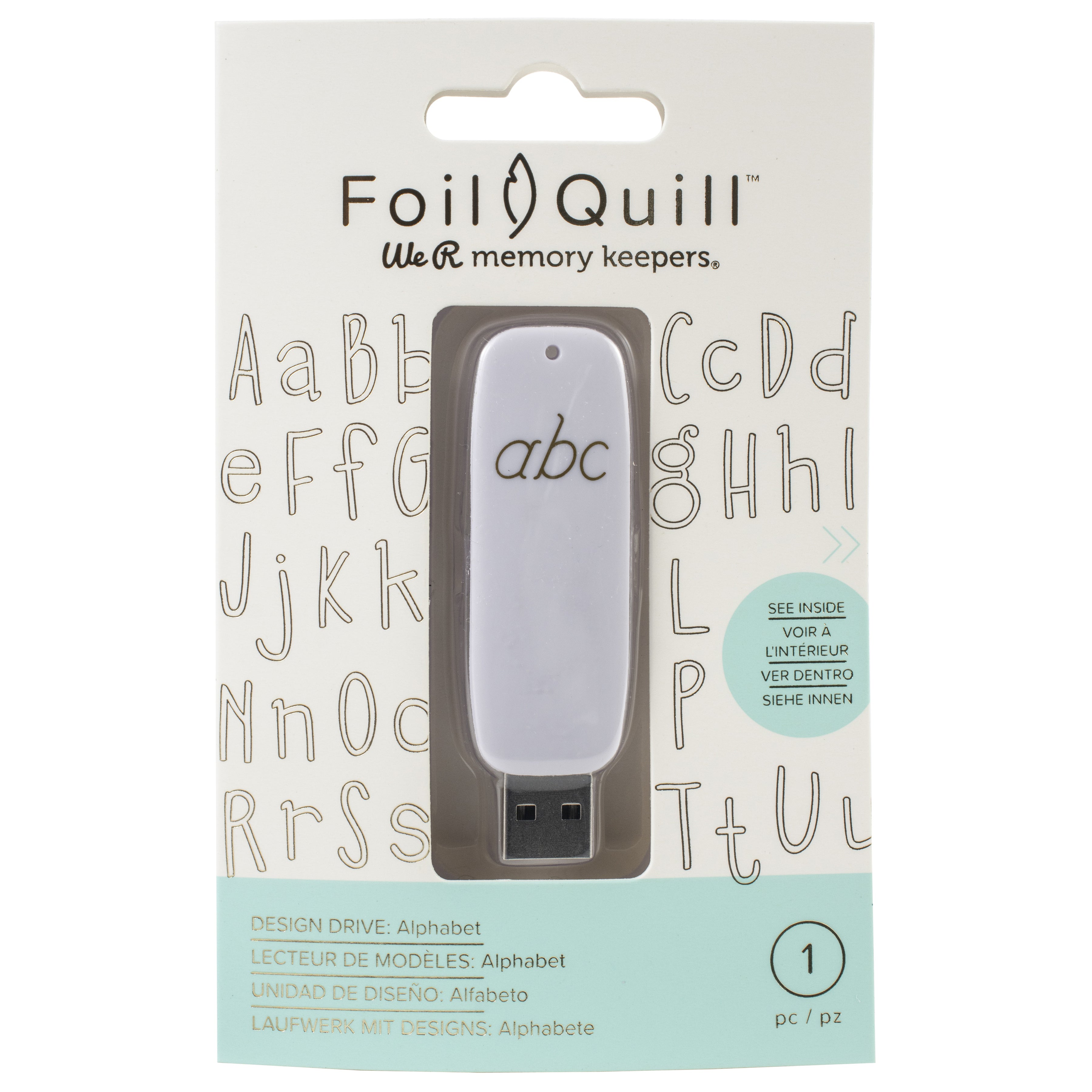 We R Makers Foil Quill USB Artwork Drive - Alphabet
