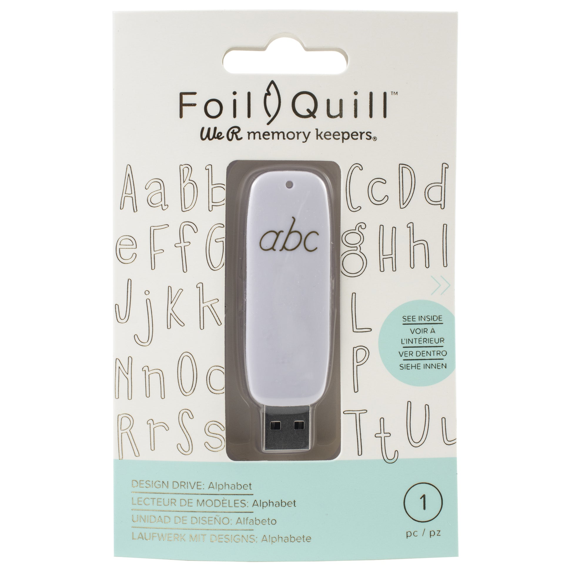 We R Makers Foil Quill USB Artwork Drive - Alphabet