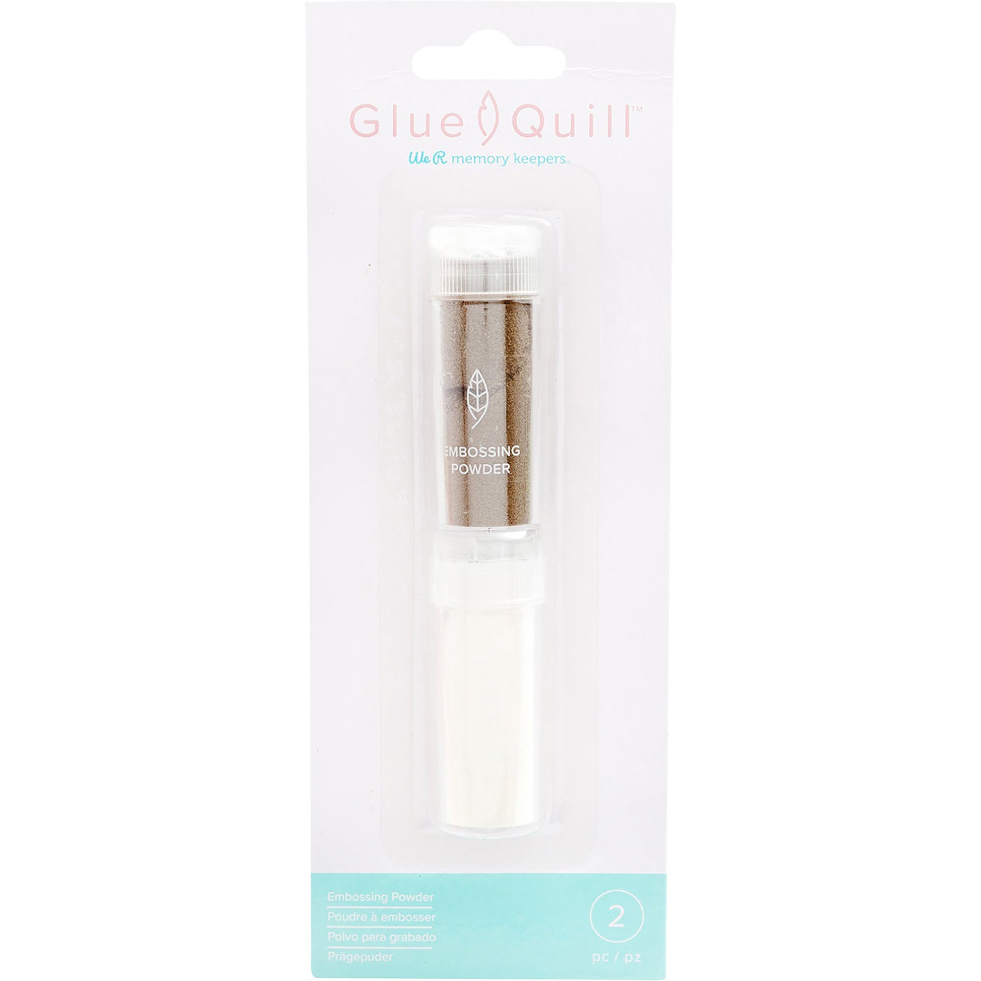 We R Makers Glue Quill Embossing Powder 2/Pkg-Clear & Gold
